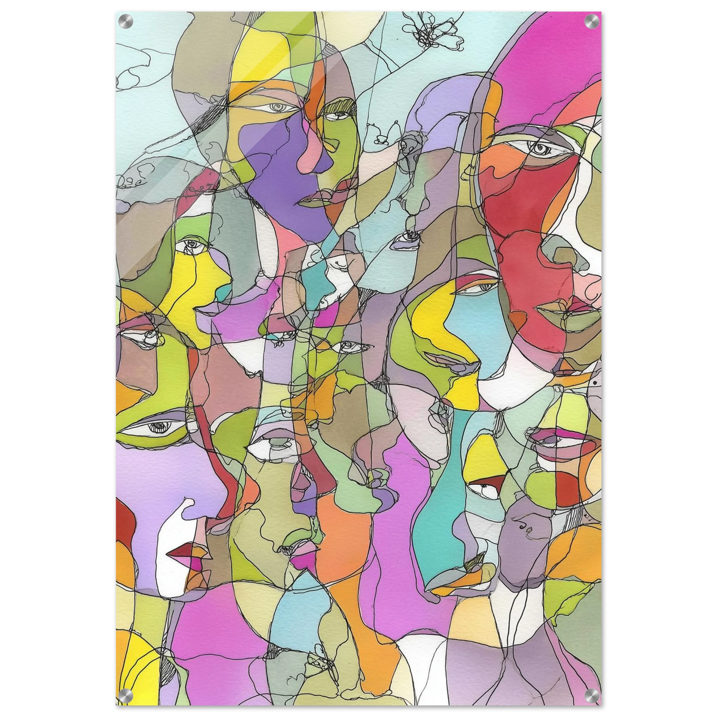 Chorale des Âmes Entremêlées — tableau plexiglas — art mural STNCL