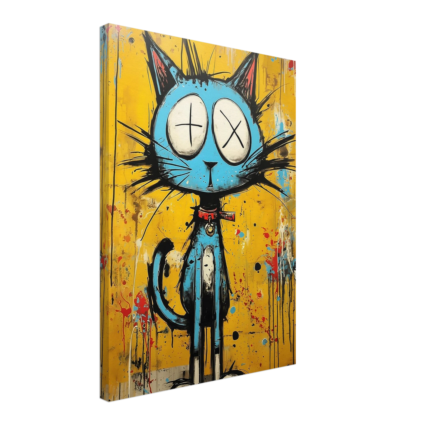 Matou des Murs — tableau sur toile — vue 3 — art mural STNCL