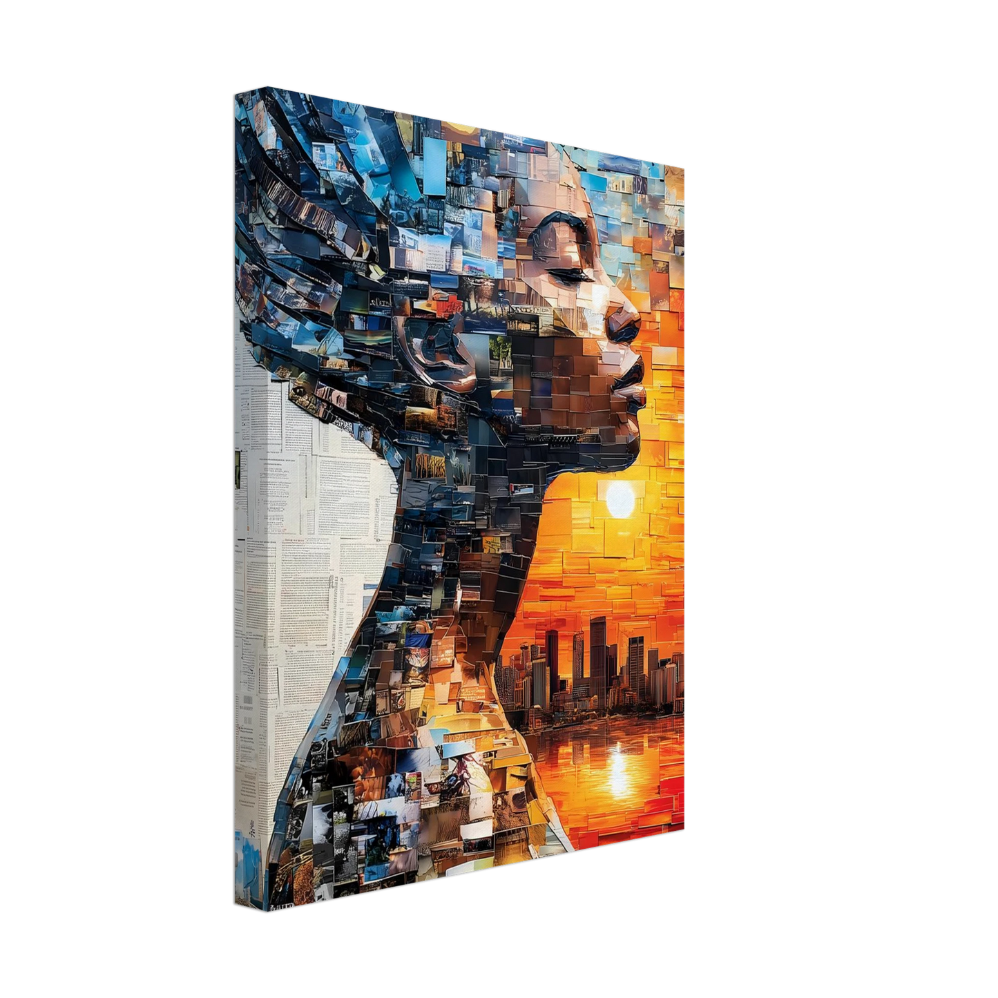 Horizon de Papier — tableau sur toile — vue 4 — art mural STNCL