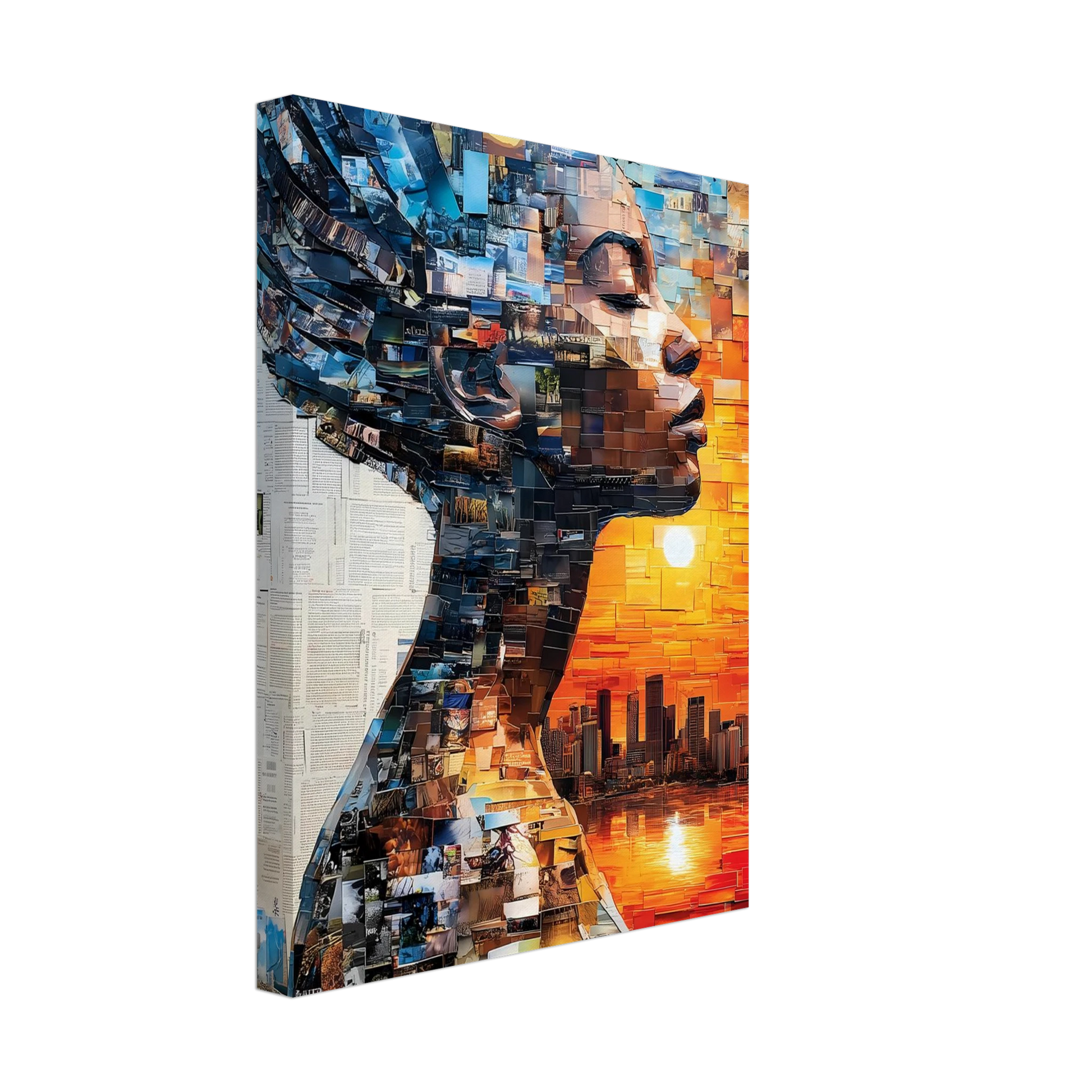 Horizon de Papier — tableau sur toile — vue 4 — art mural STNCL