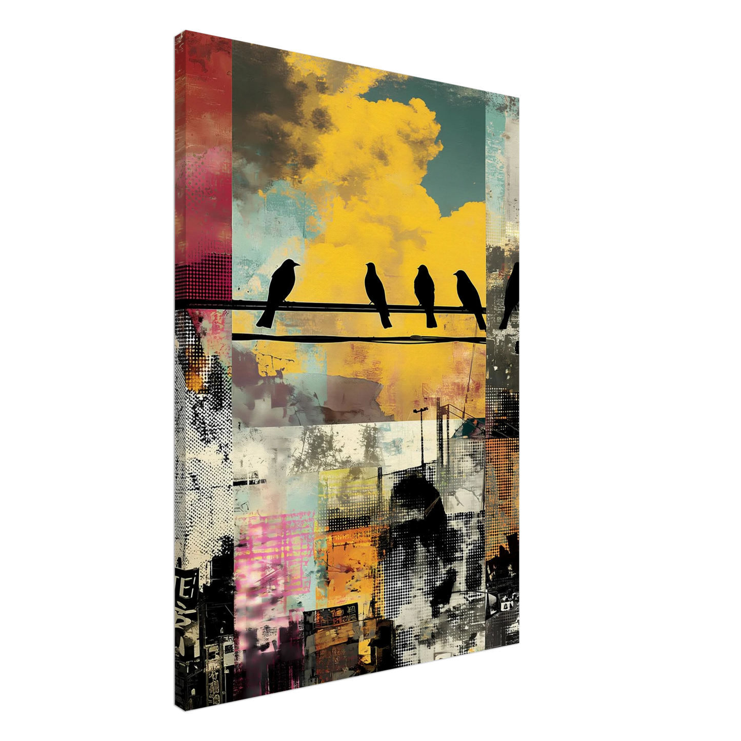 Perchoir Urbain — tableau sur toile — art mural STNCL