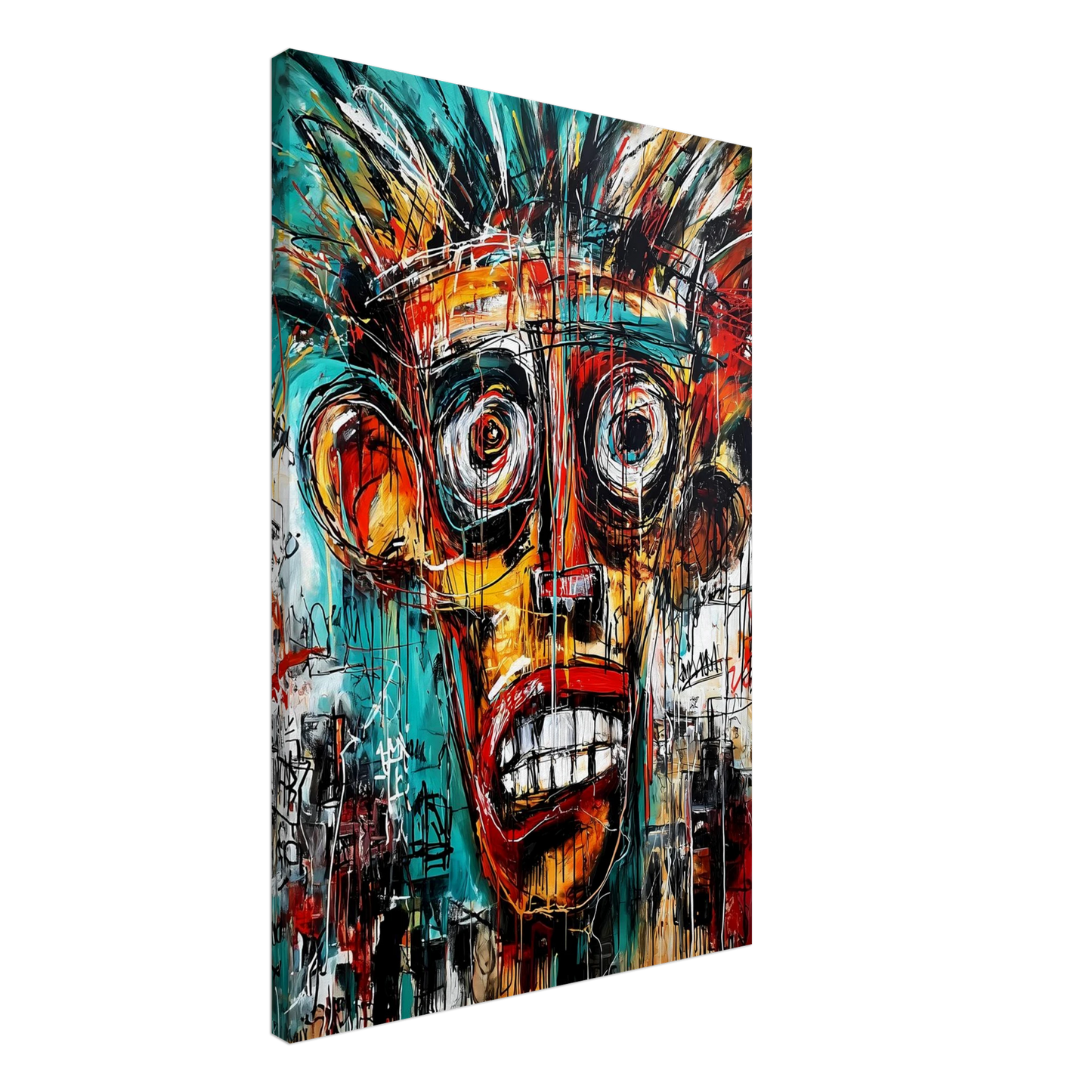 Cri Intérieur — tableau sur toile — vue 2 — art mural STNCL