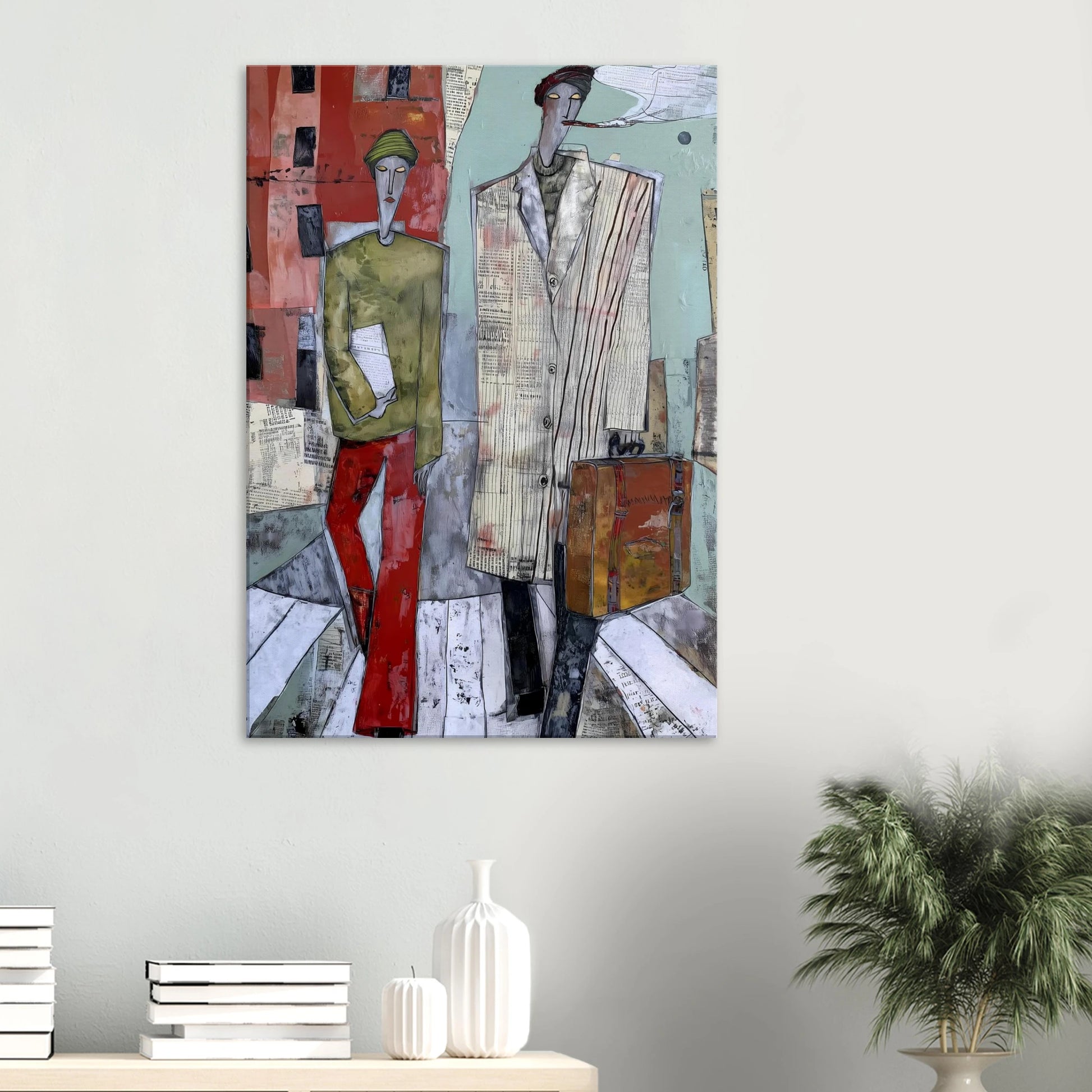 Les Voyageurs — tableau sur toile — vue 6 — art mural STNCL
