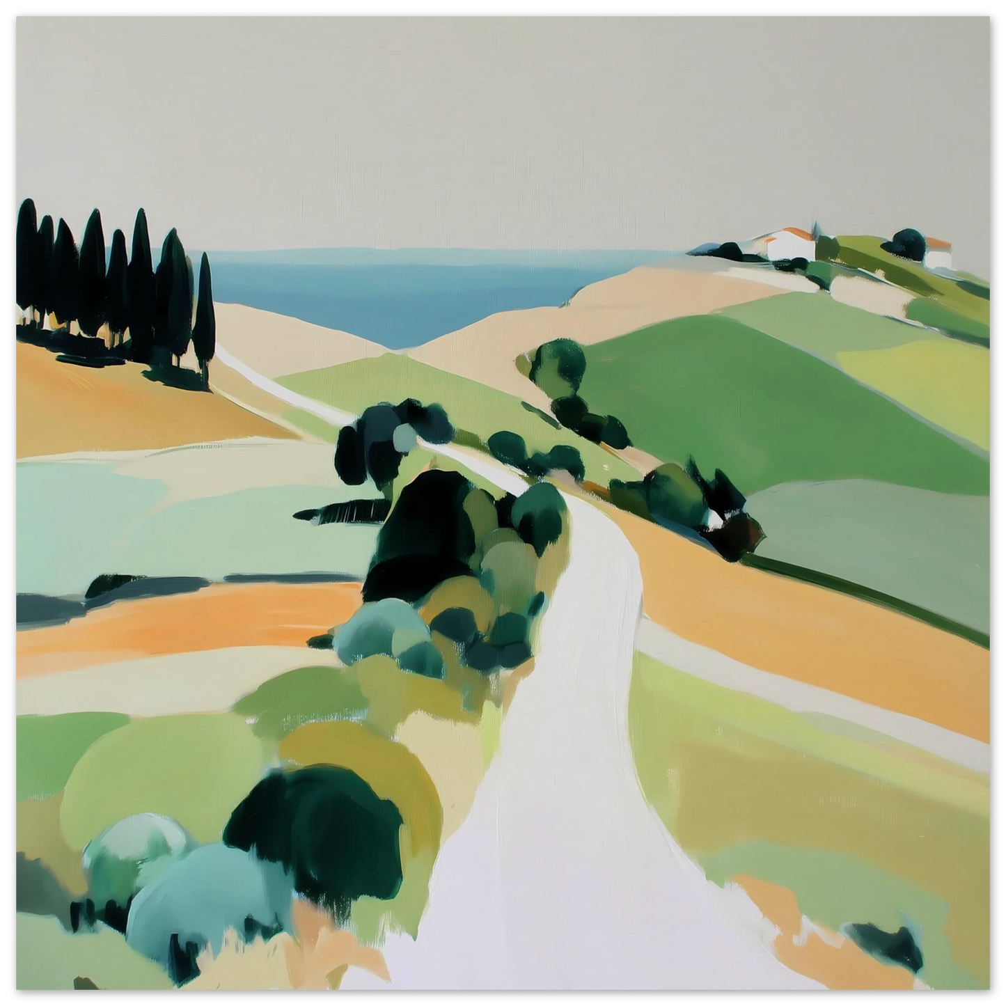 Chemin vers la Mer — affiche d'art — vue 4 — art mural STNCL