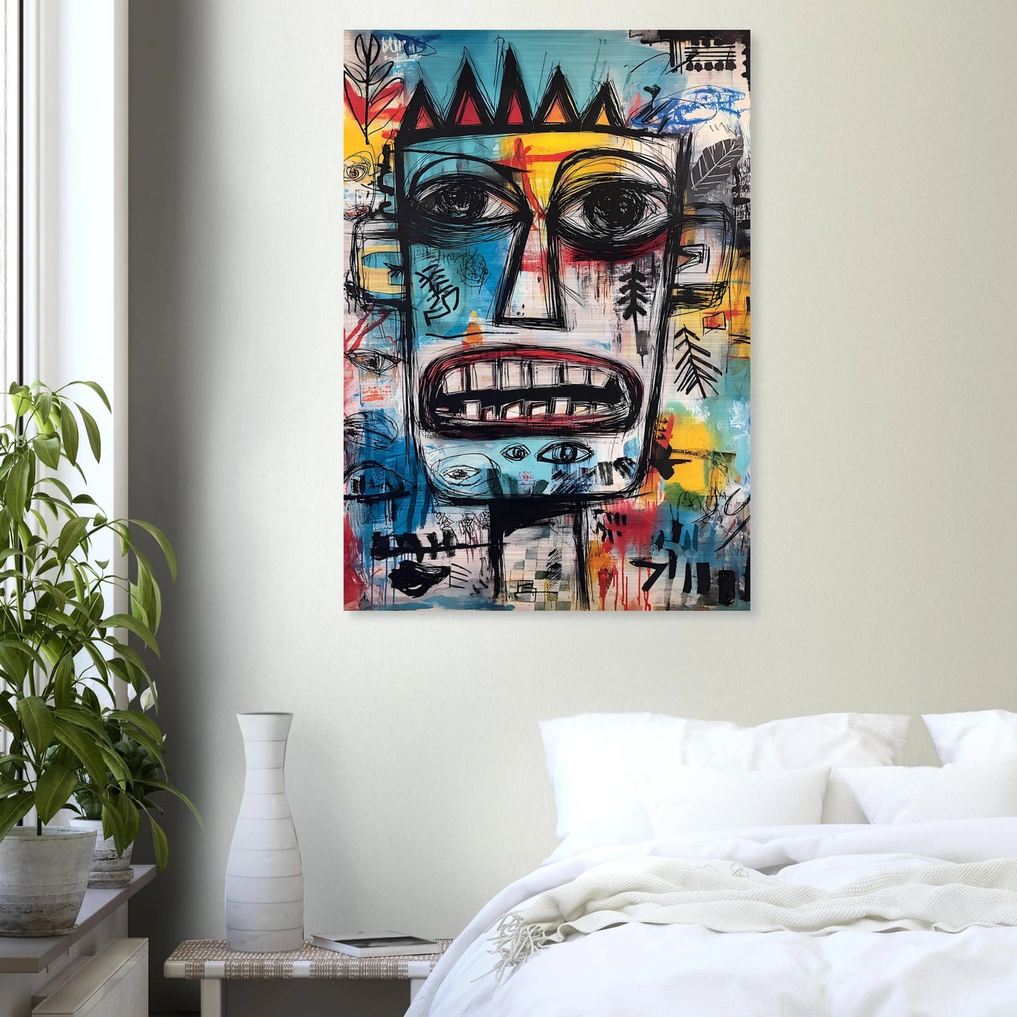 Roi Primitif — tableau aluminium — vue 7 — art mural STNCL