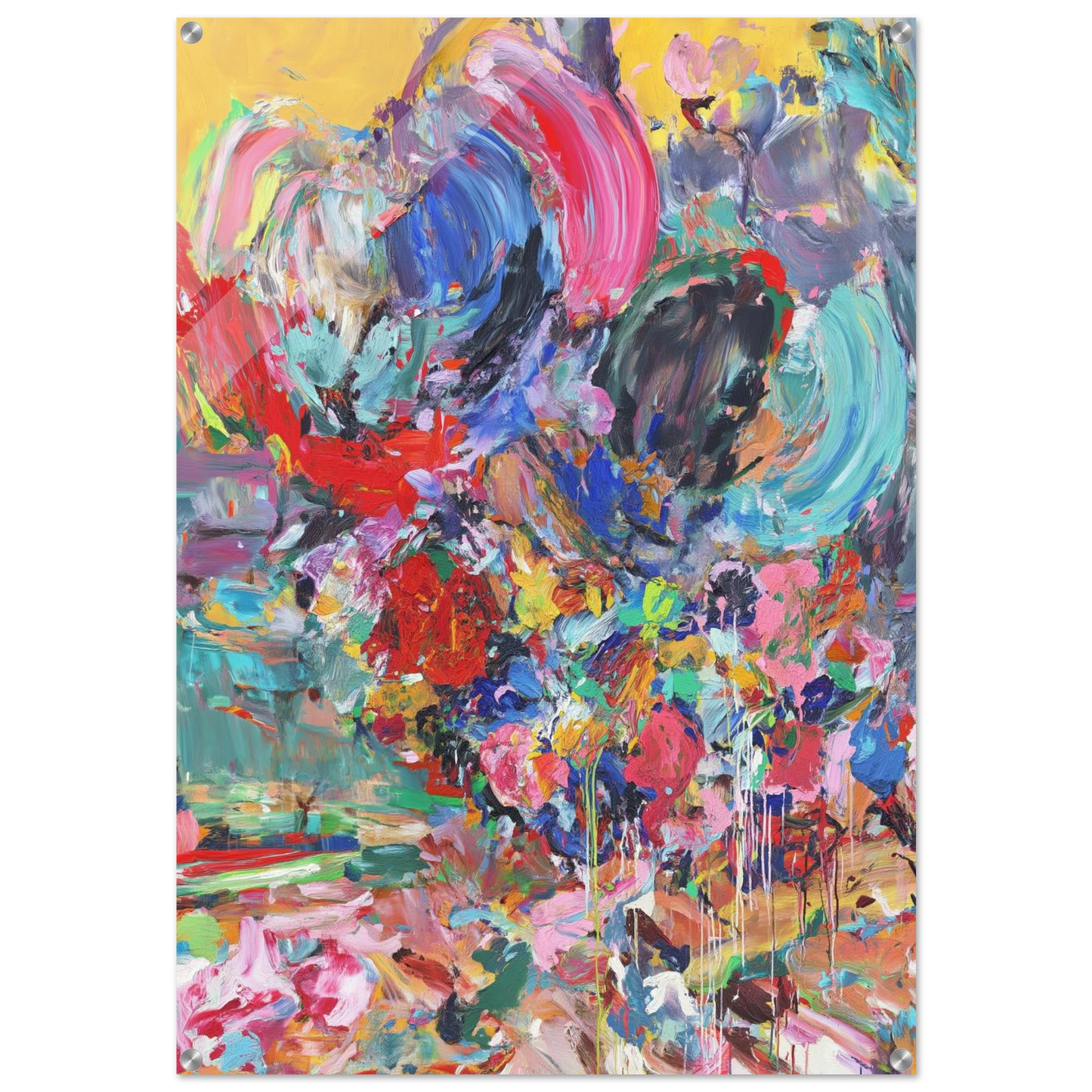 Éclat de Fleurs Sauvages — tableau plexiglas — art mural STNCL