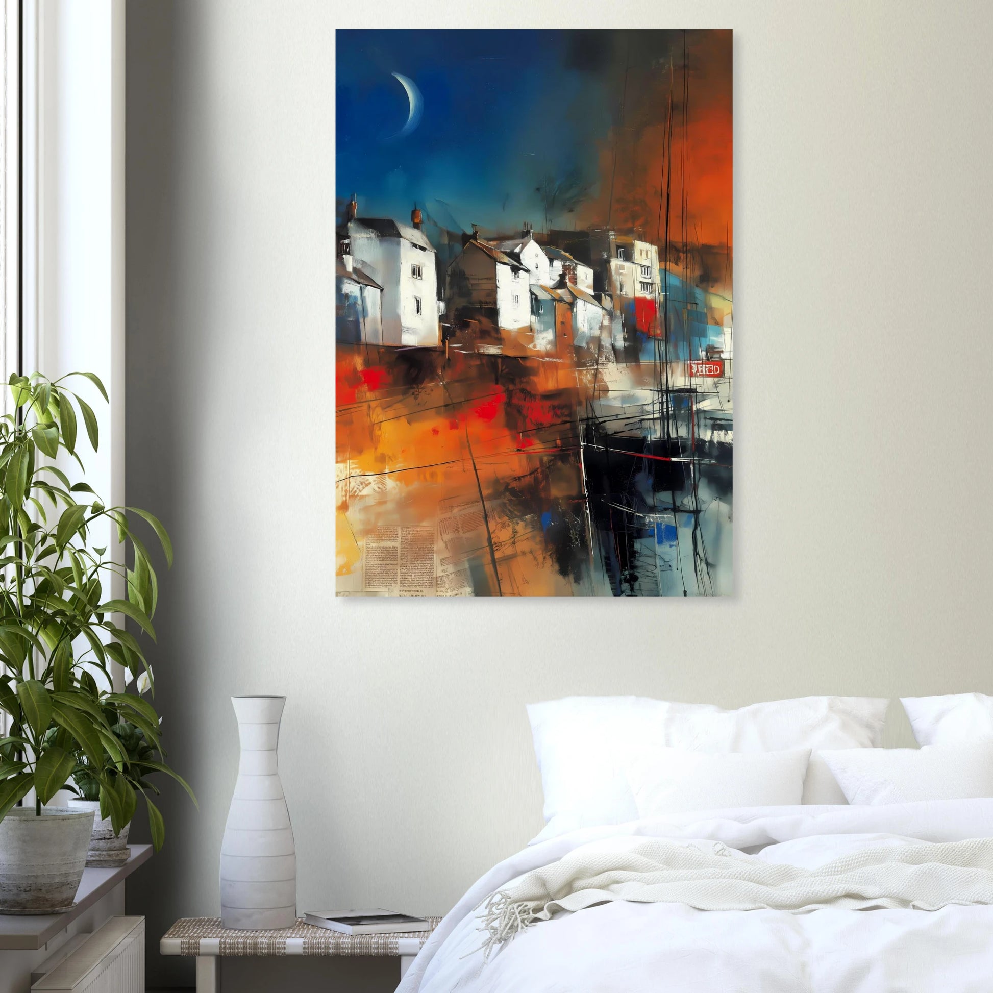 Port sous le Croissant de Lune — affiche d'art — vue 7 — art mural STNCL