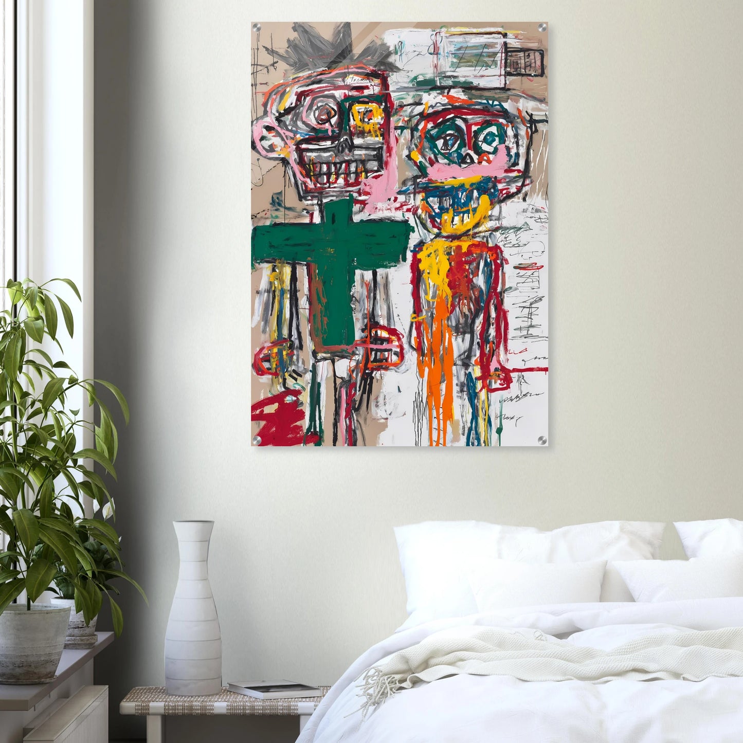 Deux Totems — tableau plexiglas — vue 7 — art mural STNCL