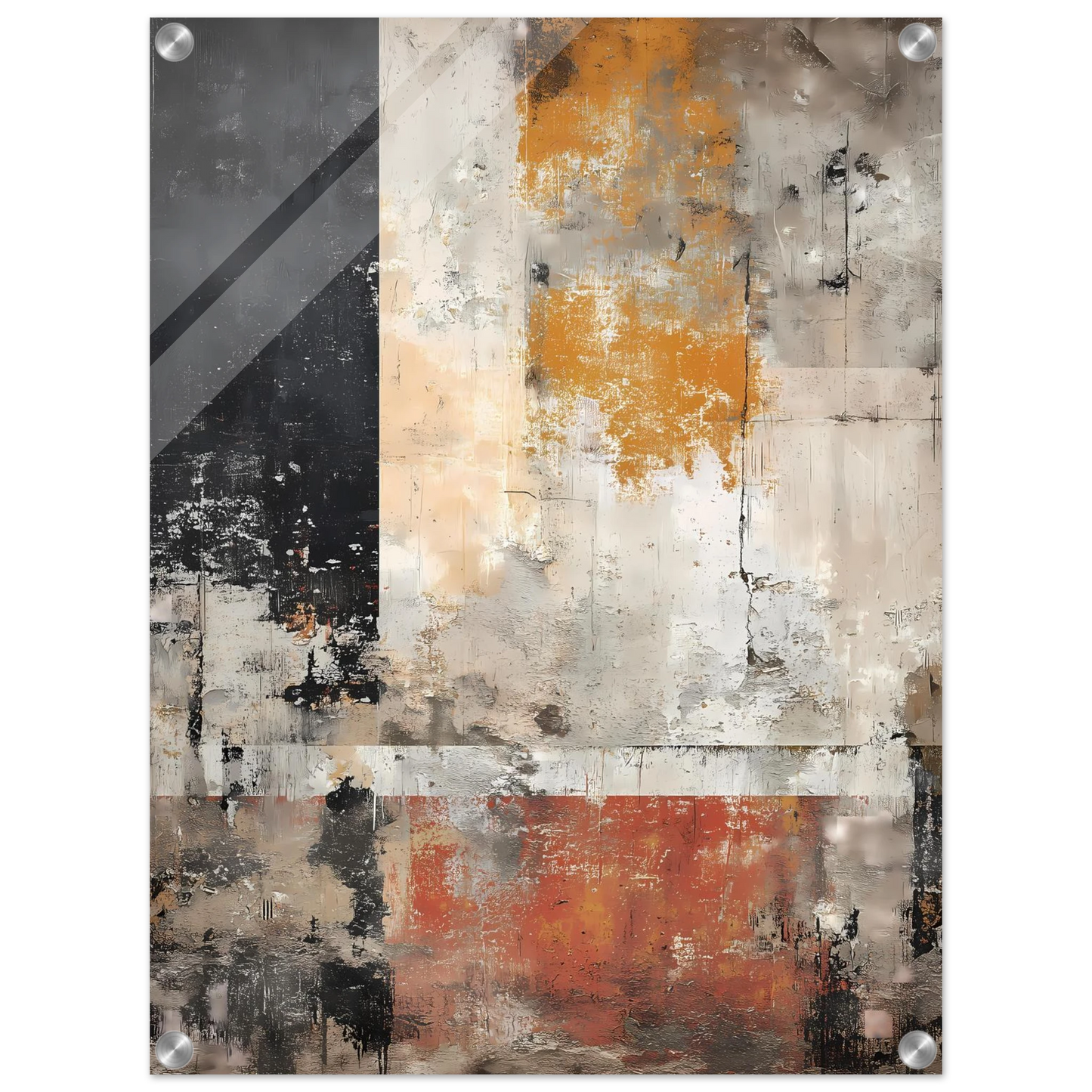Champs de Patine — tableau plexiglas — vue 4 — art mural STNCL