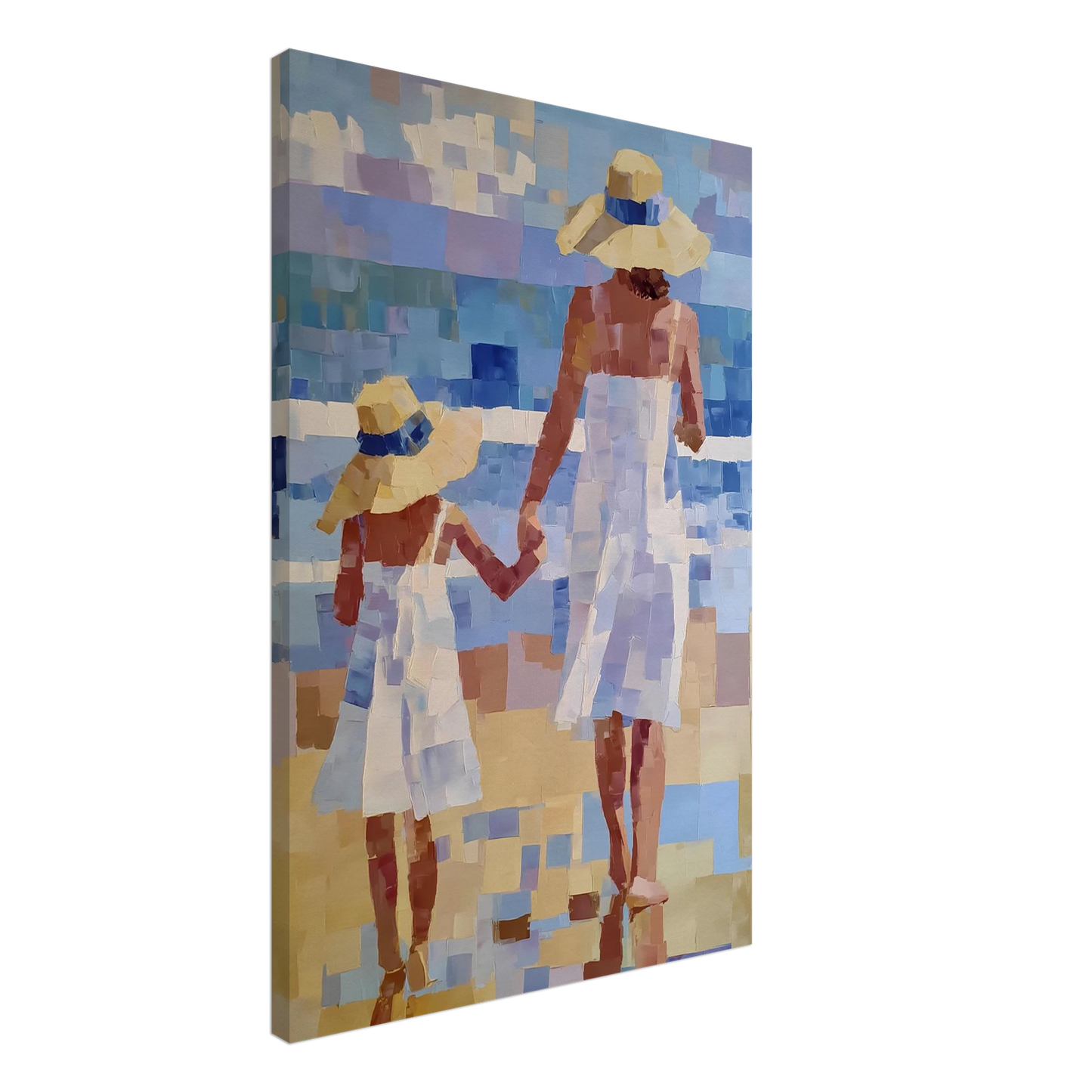 Main dans la Main — tableau sur toile — vue 2 — art mural STNCL