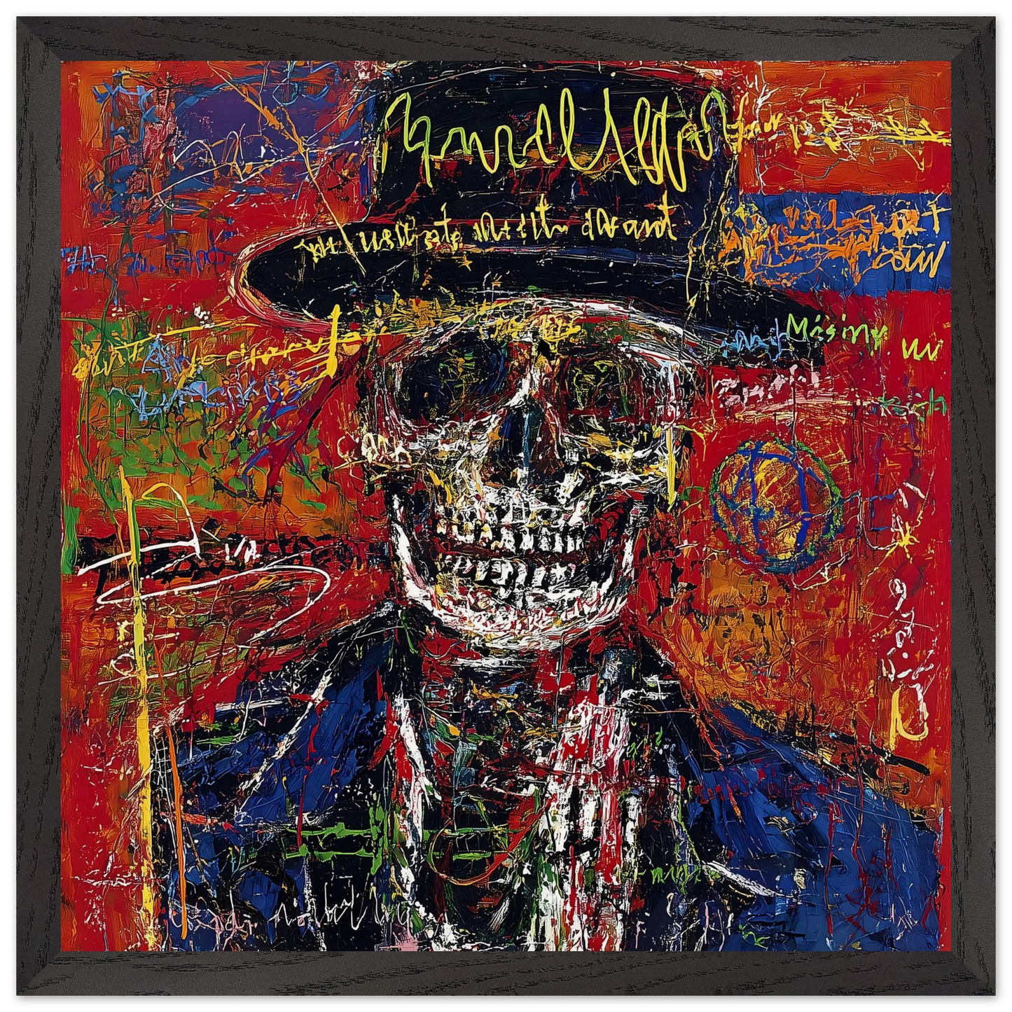 Dandy Macabre — tableau encadré bois — vue 6 — art mural STNCL