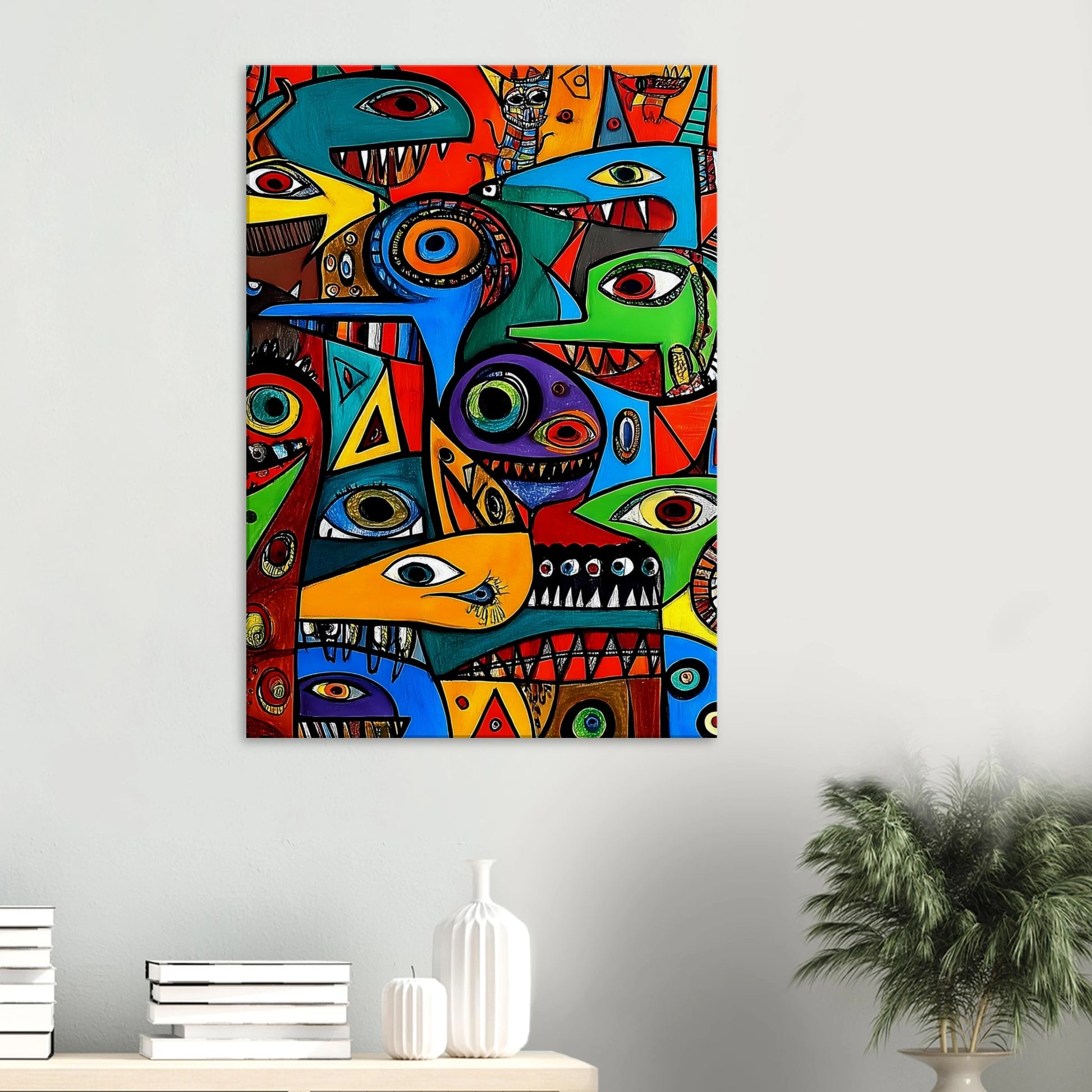 Prolifération — tableau sur toile — vue 6 — art mural STNCL