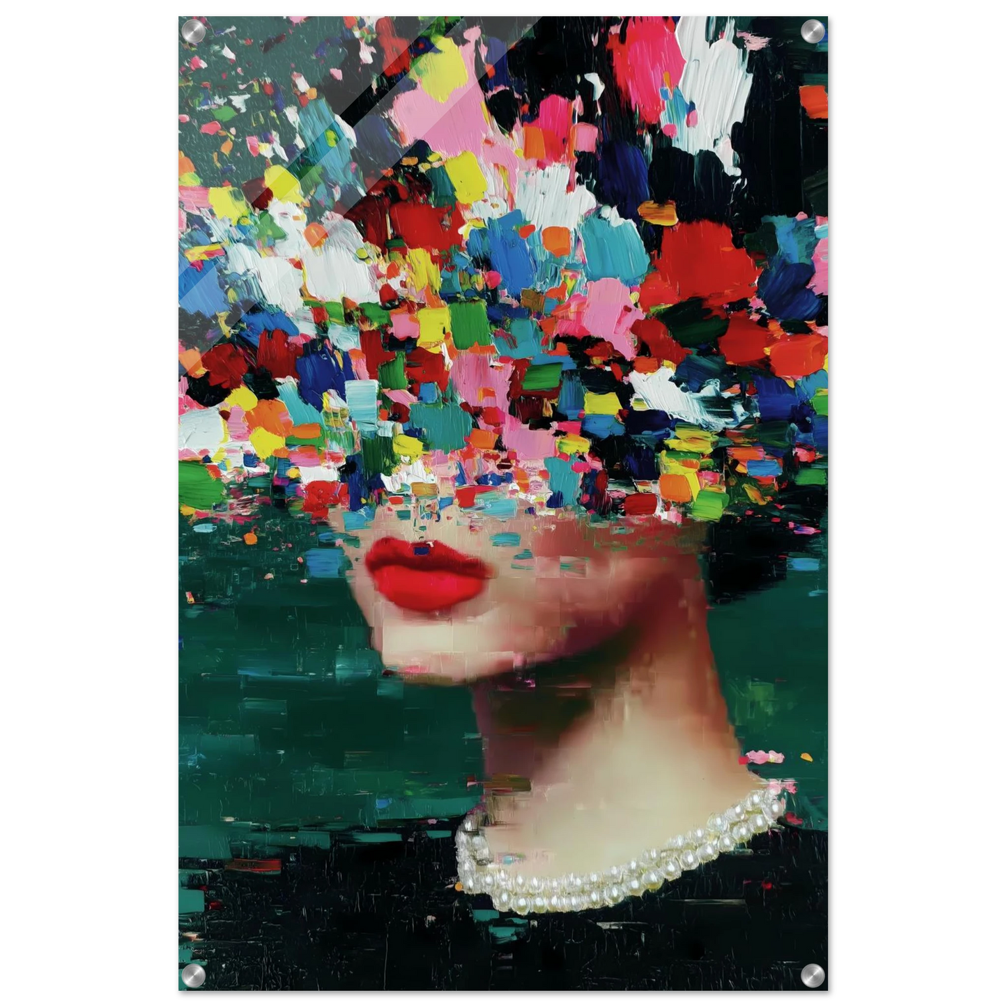 Sous les Fleurs — tableau plexiglas — vue 5 — art mural STNCL