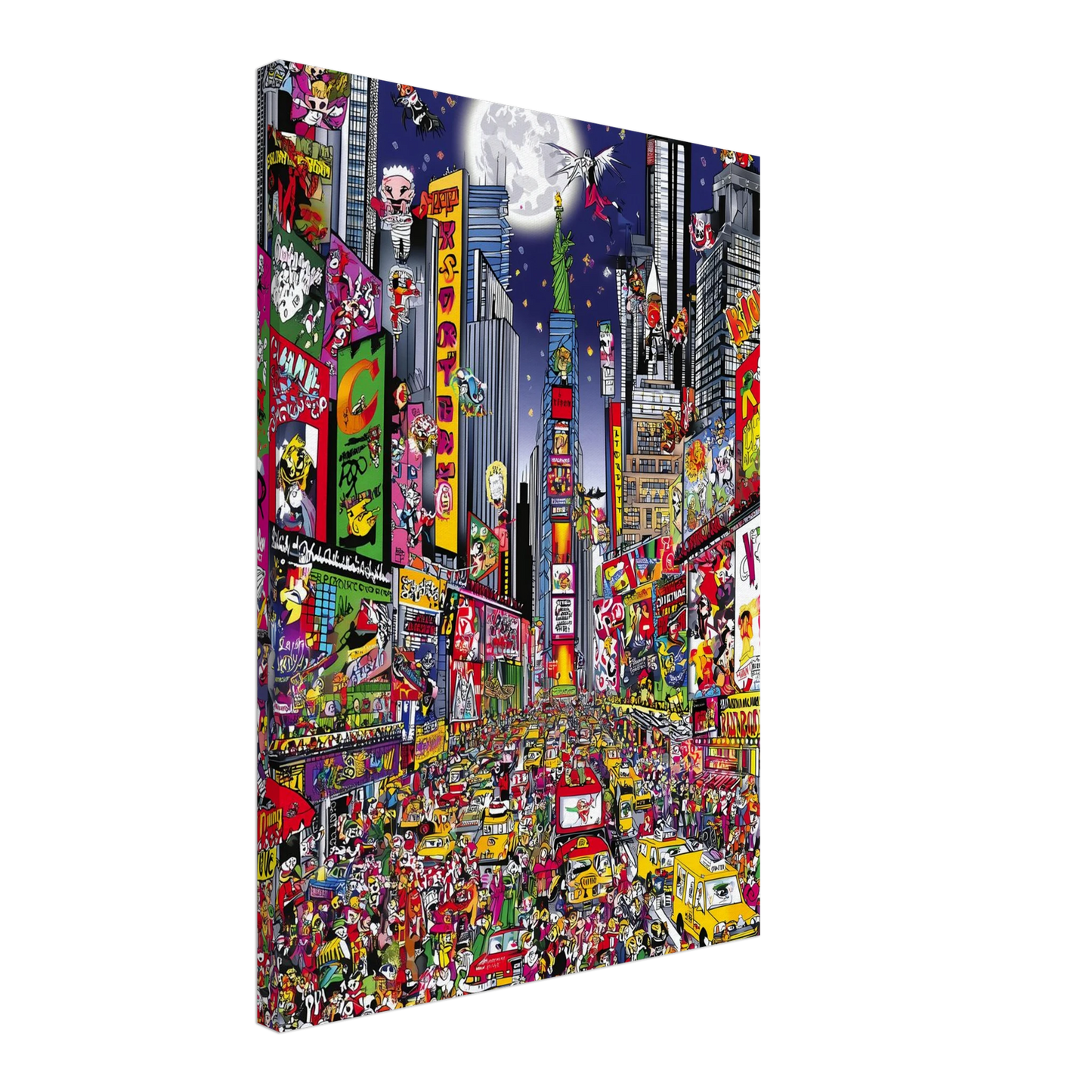 Times Square en Fête — tableau sur toile — vue 3 — art mural STNCL