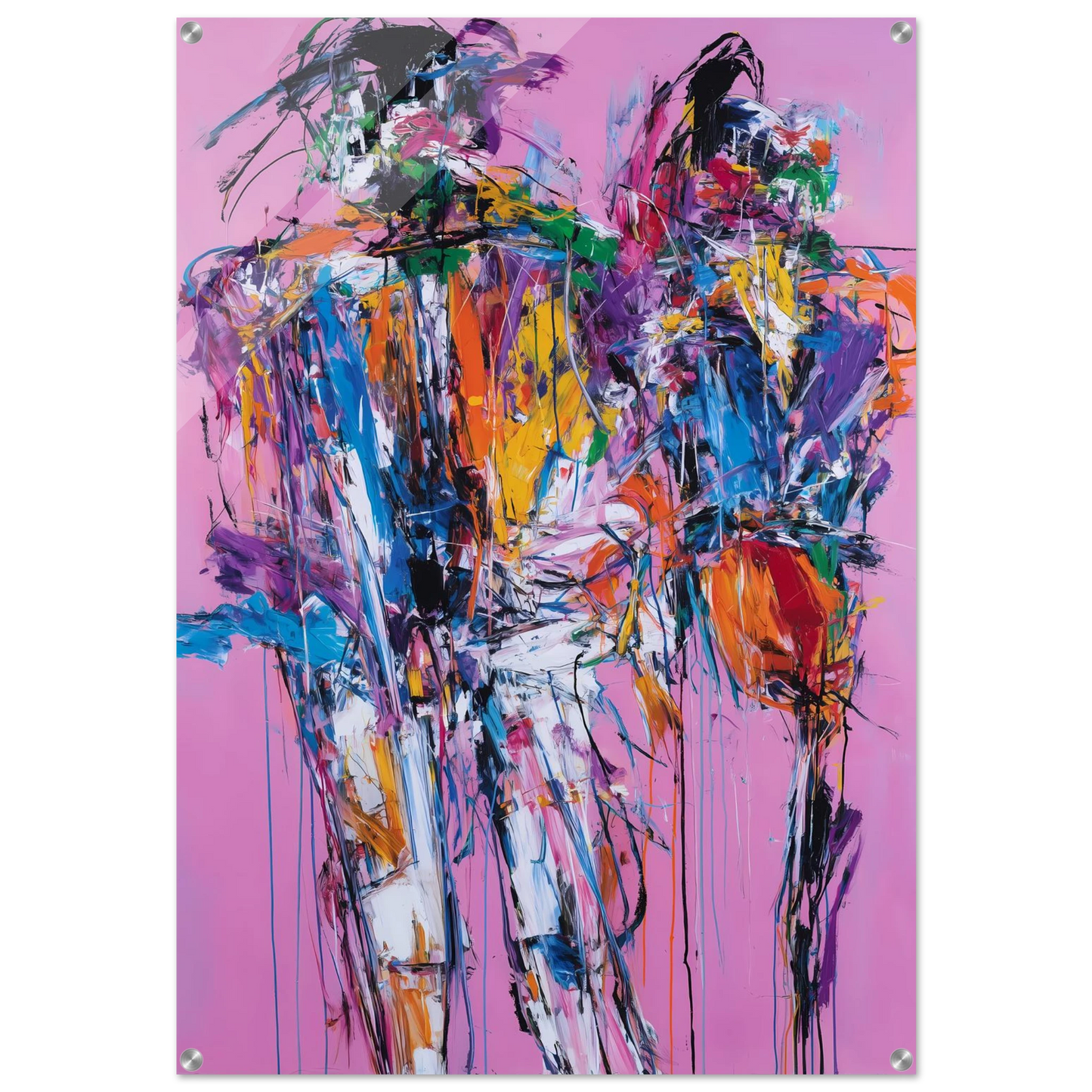 Duo en Tumulte — tableau plexiglas — art mural STNCL