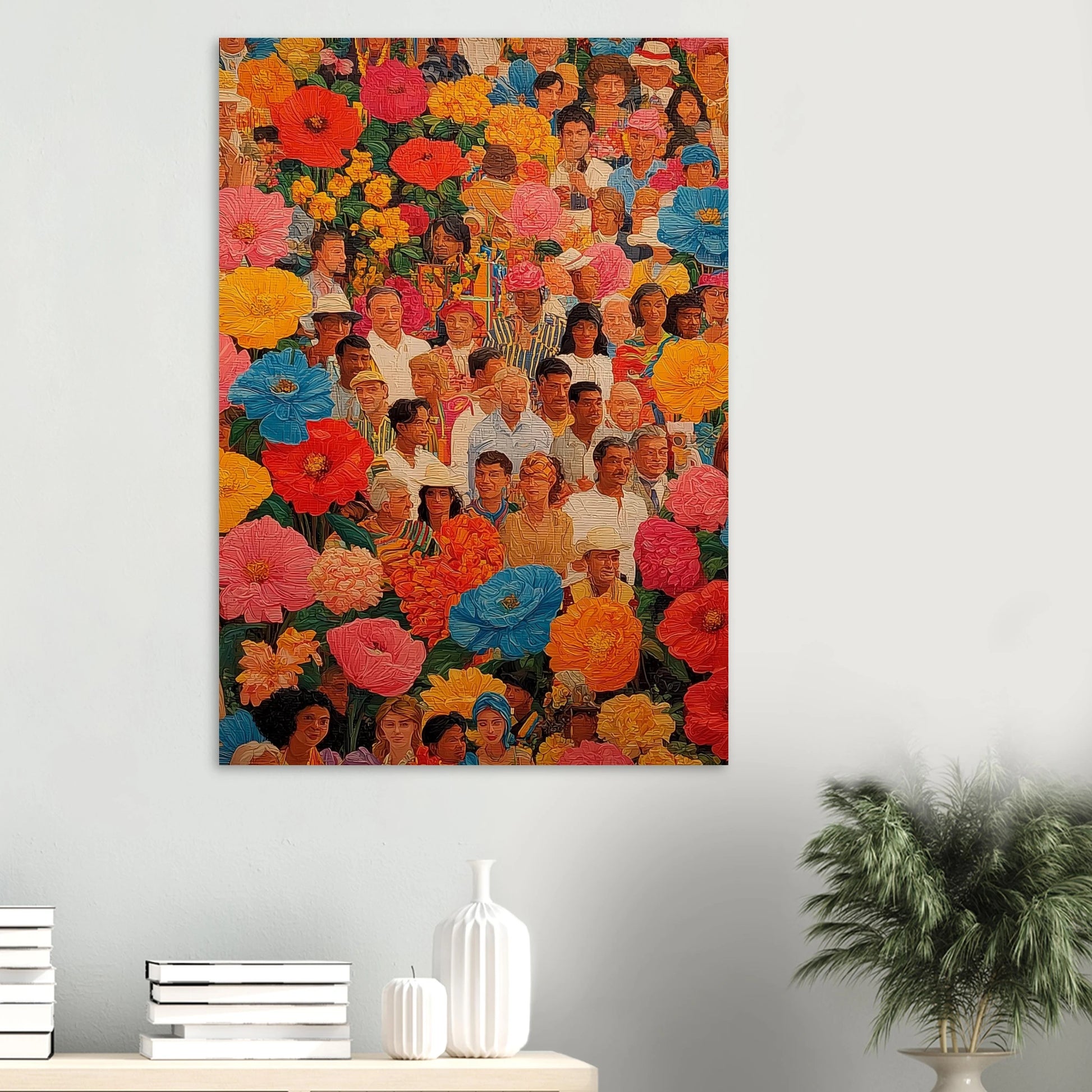Jardin des Visages — affiche d'art — vue 6 — art mural STNCL