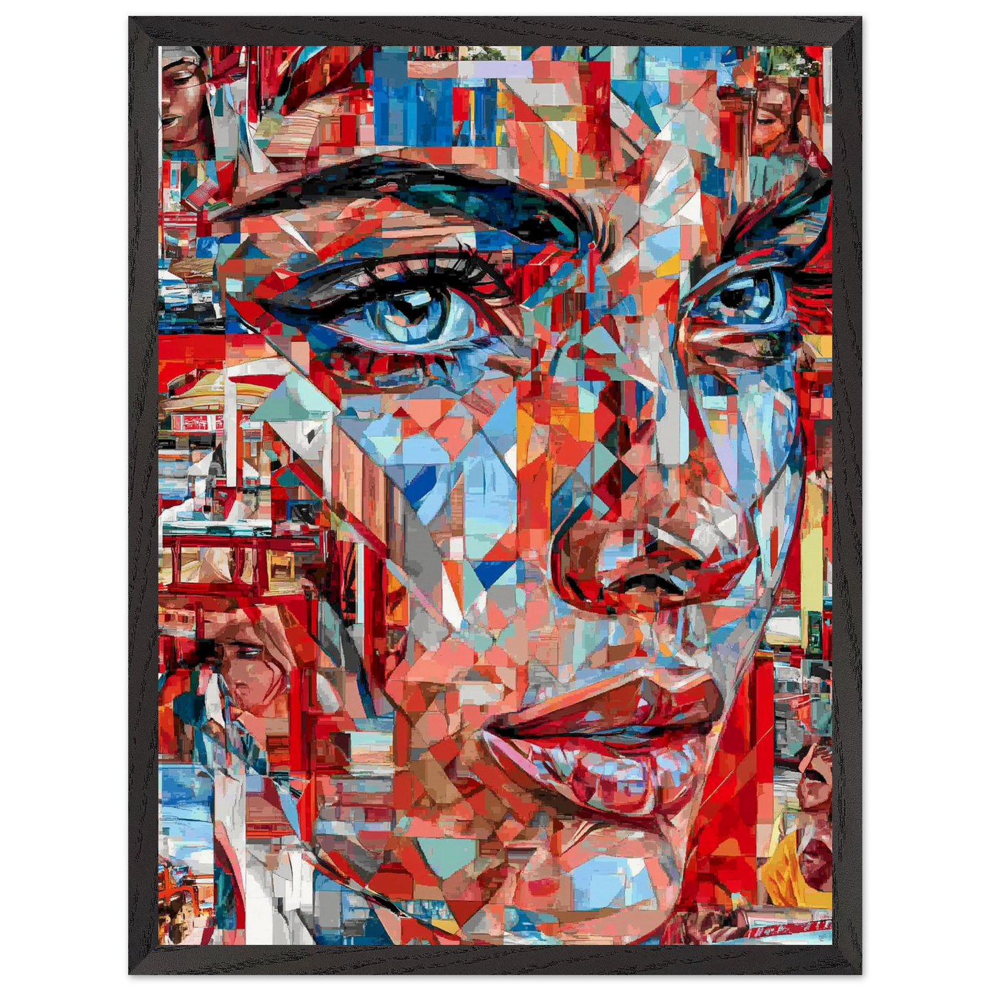 Éclats de Femme — tableau encadre bois — vue 15 — art mural STNCL