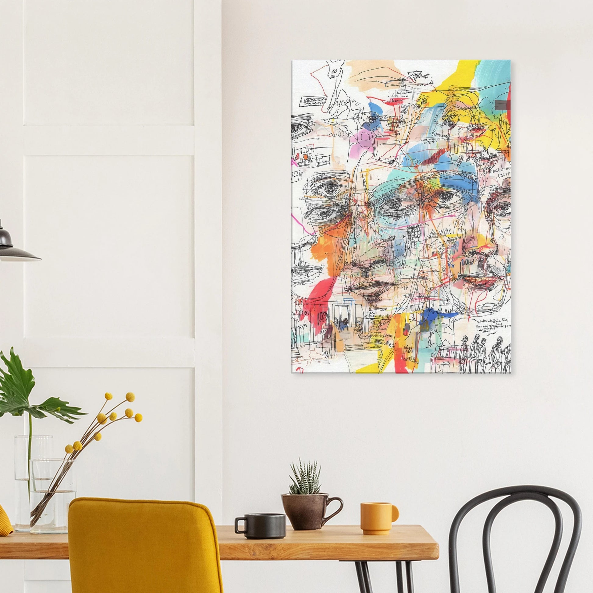 Carnet de Visages — tableau sur toile — vue 8 — art mural STNCL