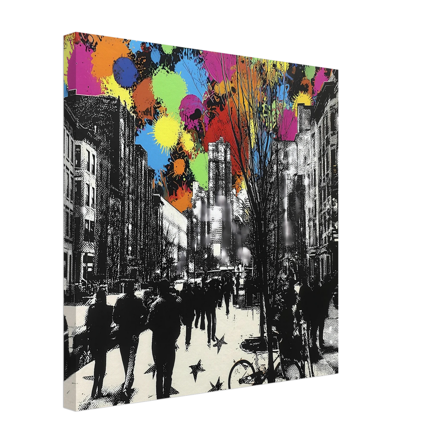 Rue en Éclats — tableau sur toile — vue 4 — art mural STNCL