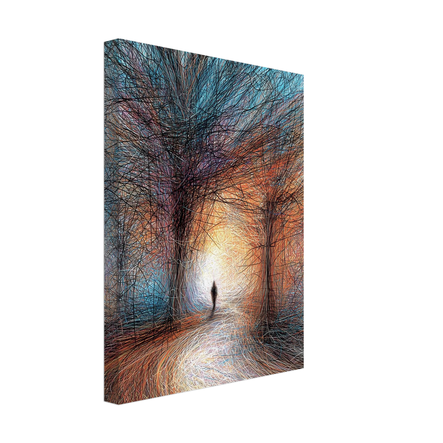 Vers la Clarté — tableau sur toile — vue 4 — art mural STNCL