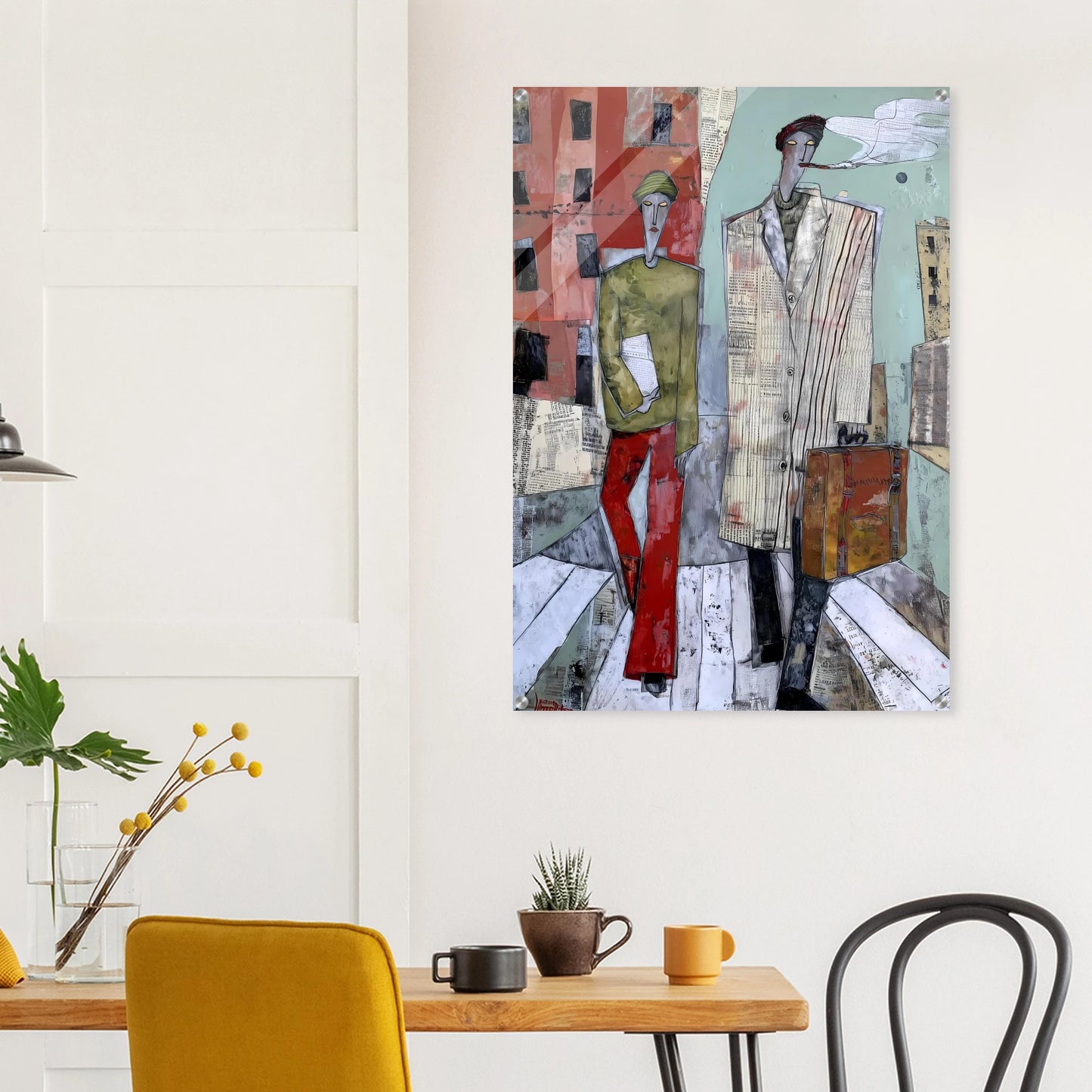 Les Voyageurs — tableau plexiglas — vue 8 — art mural STNCL