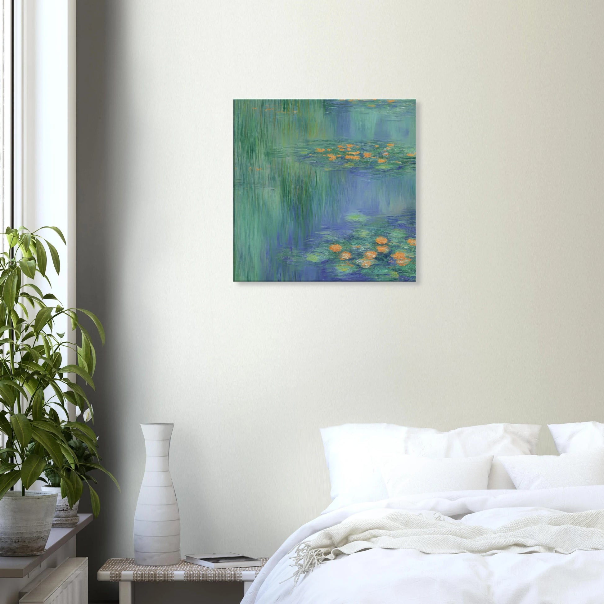Reflets de Nénuphars — tableau sur toile — vue 6 — art mural STNCL
