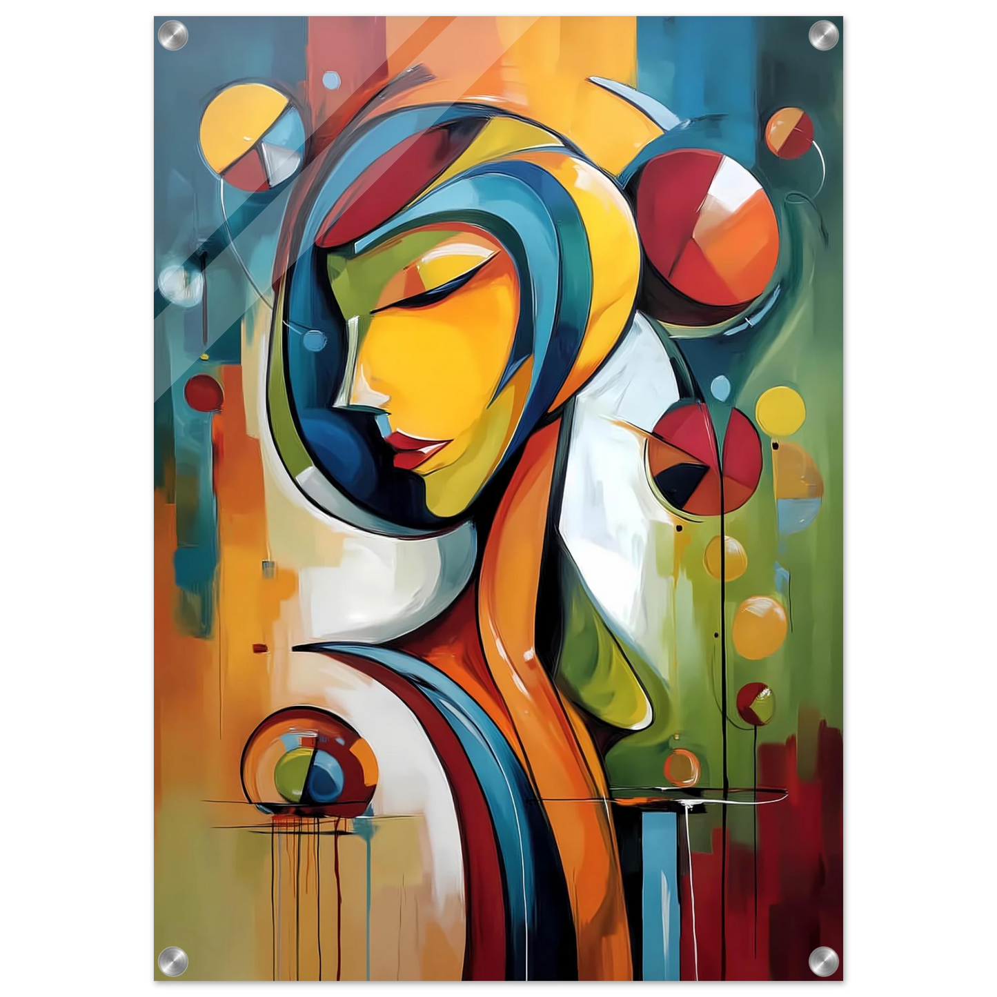 Rêverie Géométrique — tableau plexiglas — vue 2 — art mural STNCL