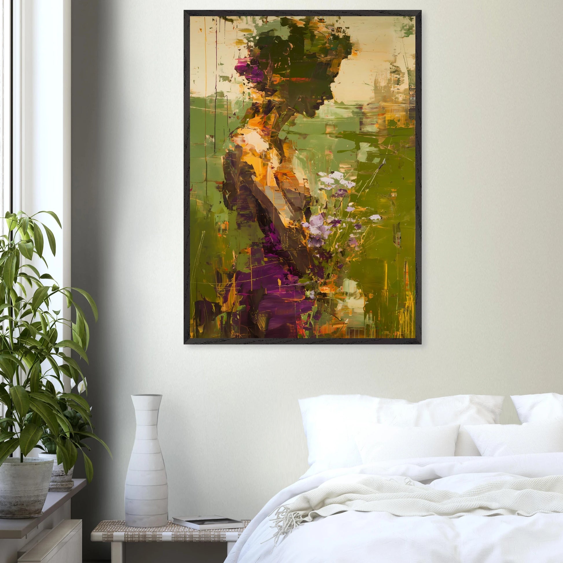 Dans les Herbes Hautes — tableau encadré bois — vue 17 — art mural STNCL
