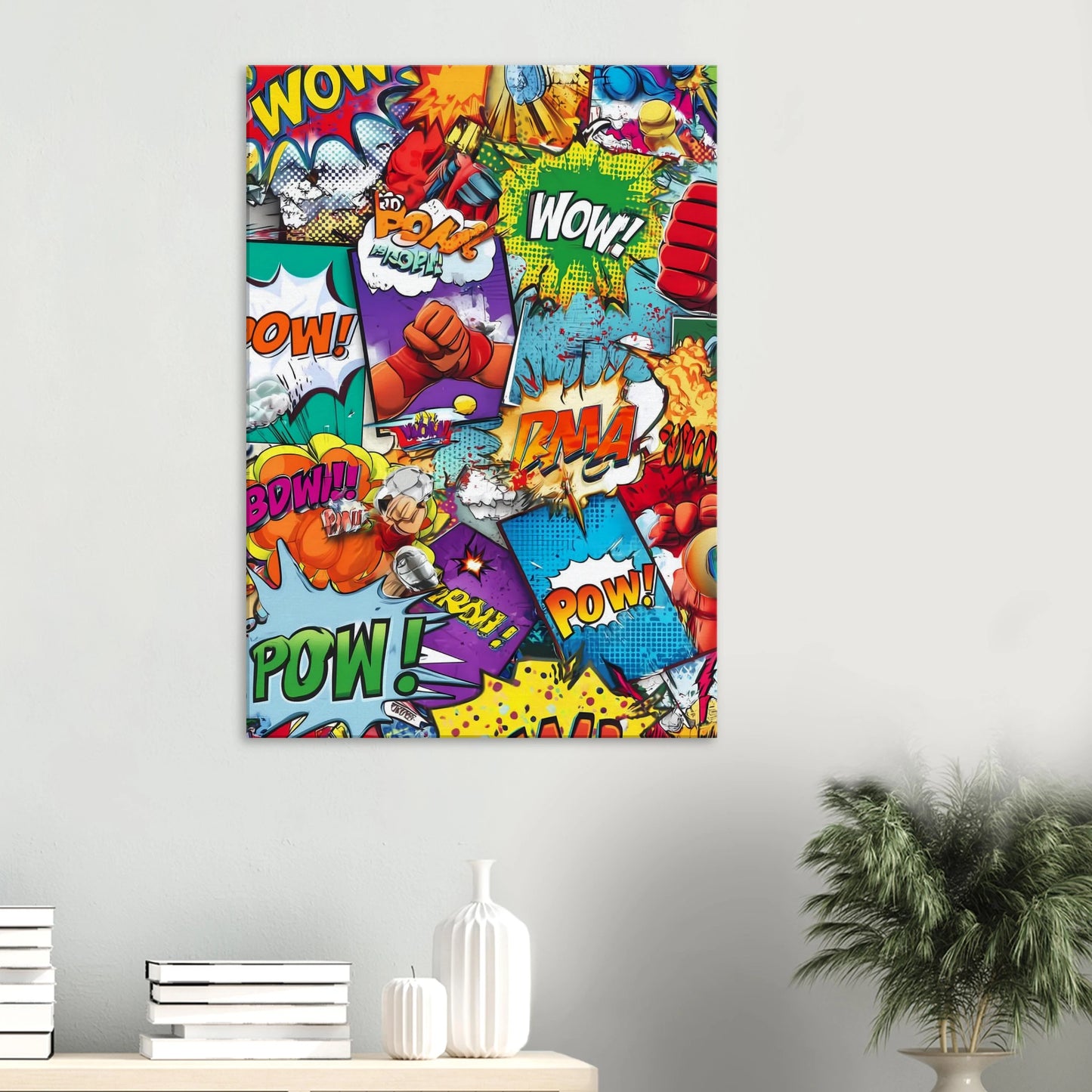 Explosion Pop Art — tableau sur toile — vue 6 — art mural STNCL