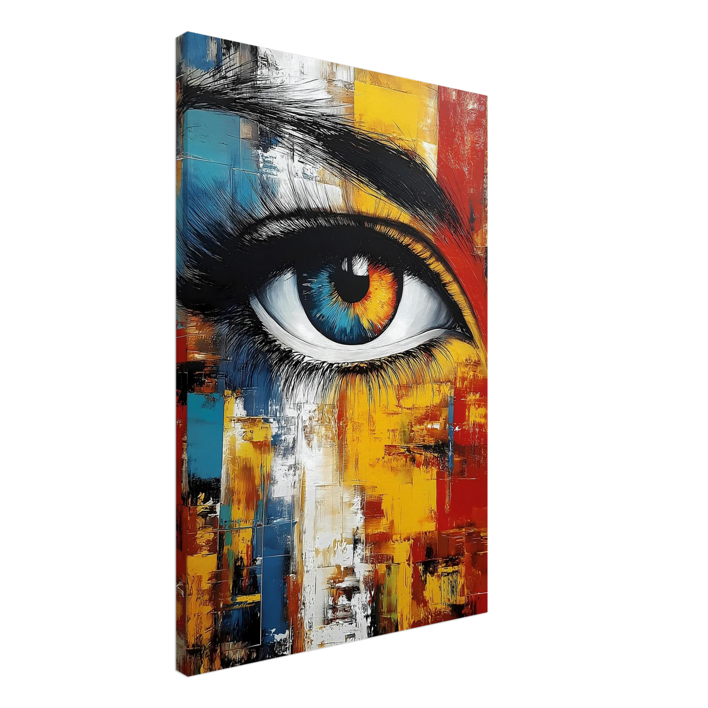 L'Œil Hétérochrome — tableau sur toile — vue 2 — art mural STNCL