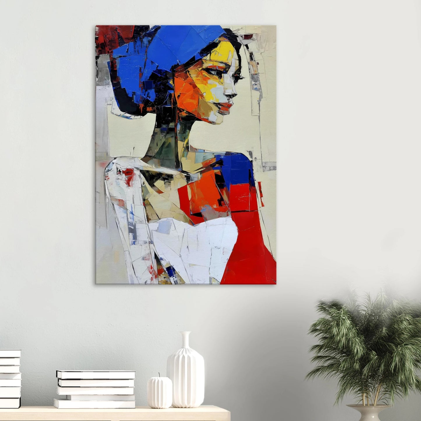 Profil en Éclats de Couleur — tableau sur toile — vue 6 — art mural STNCL