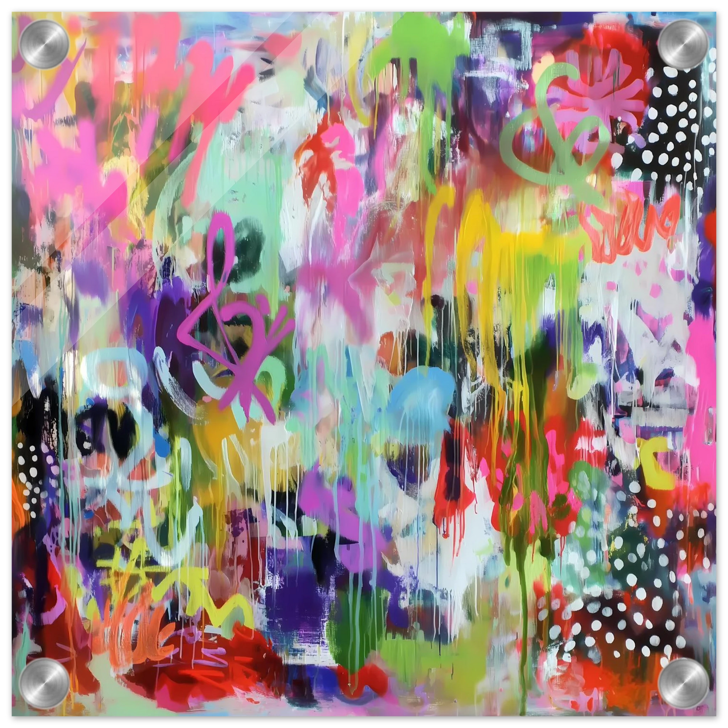 Explosion Urbaine — tableau plexiglas — vue 3 — art mural STNCL