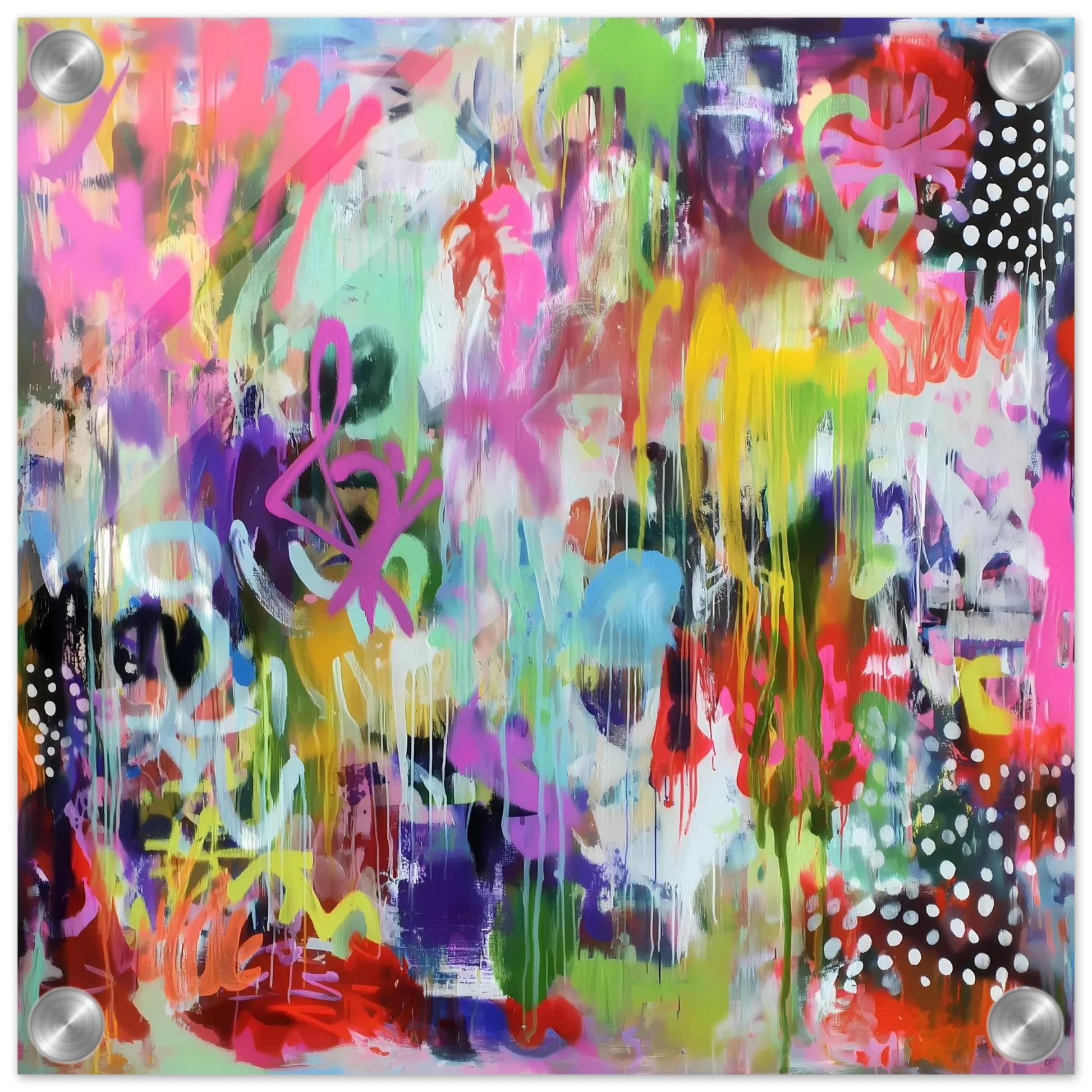 Explosion Urbaine — tableau plexiglas — vue 3 — art mural STNCL