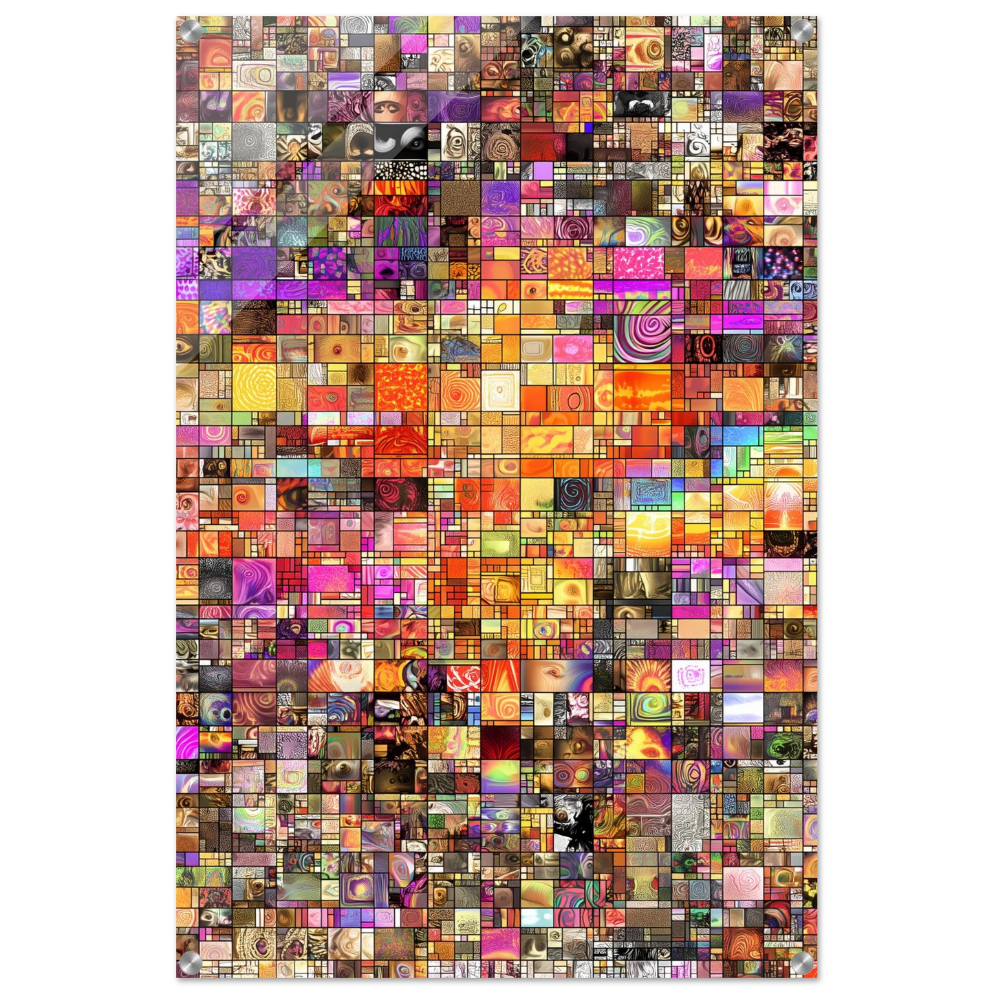 Mosaïque des Mille Mondes — tableau plexiglas — vue 5 — art mural STNCL