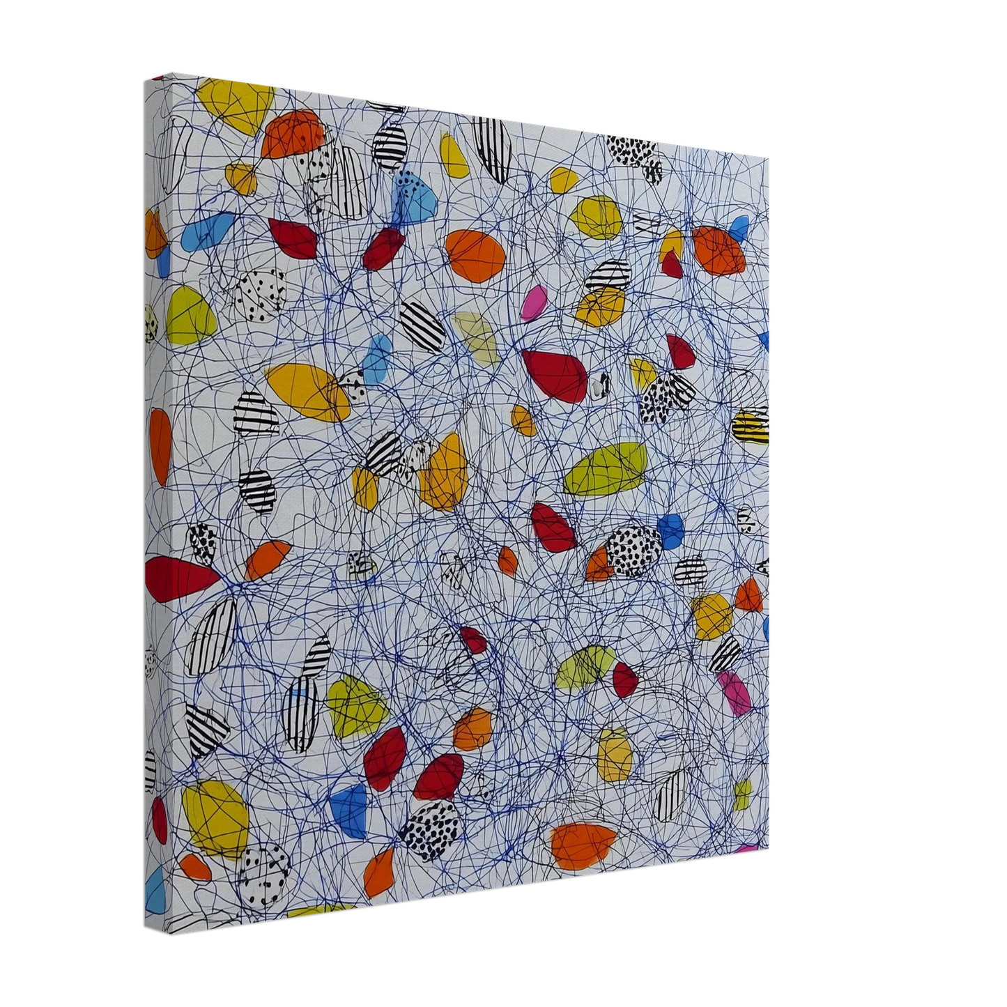 Pelote et Galets — tableau sur toile — vue 4 — art mural STNCL