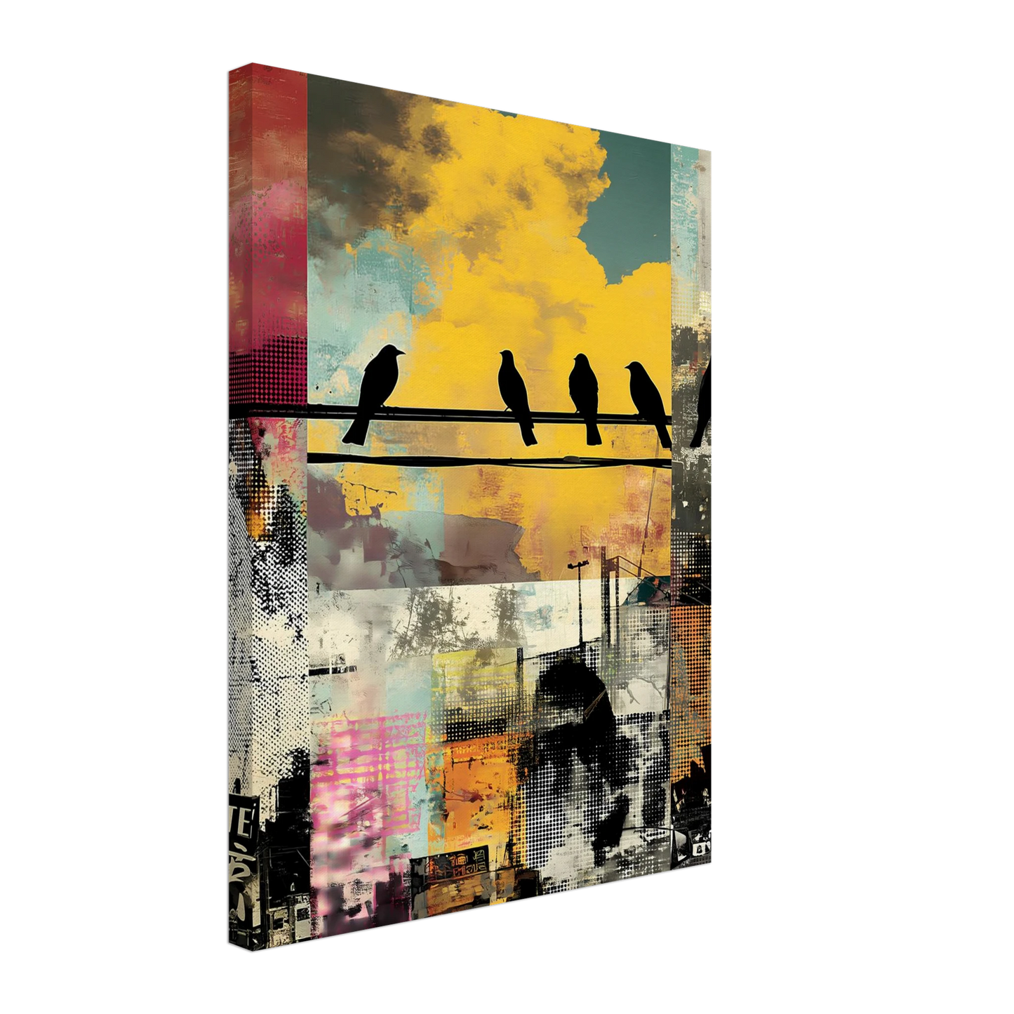 Perchoir Urbain — tableau sur toile — vue 5 — art mural STNCL