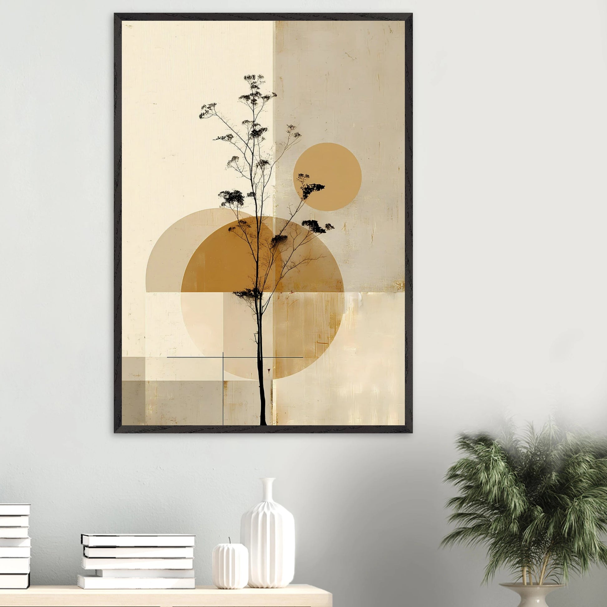Silhouette au Clair de Lune — tableau encadré bois — vue 16 — art mural STNCL