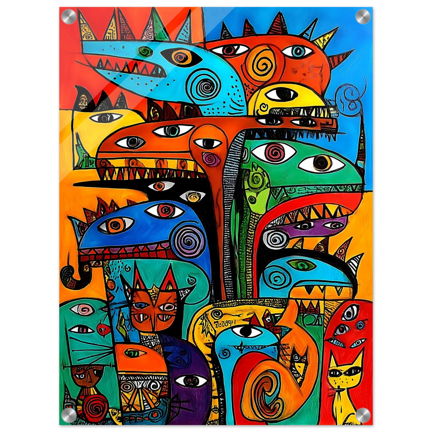 La Tribu — tableau plexiglas — vue 4 — art mural STNCL