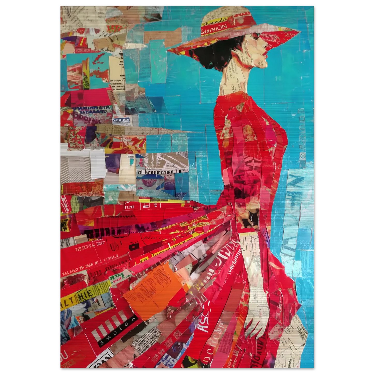 La Robe Rouge — tableau aluminium — art mural STNCL