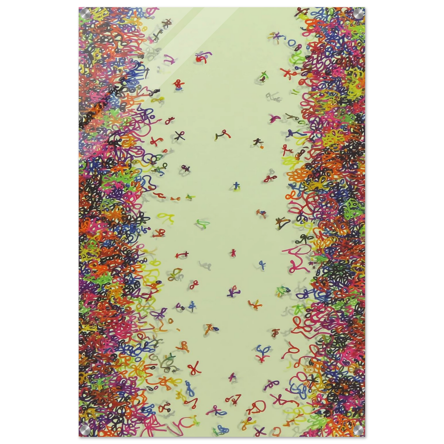 La Fête des Signes — tableau plexiglas — vue 5 — art mural STNCL