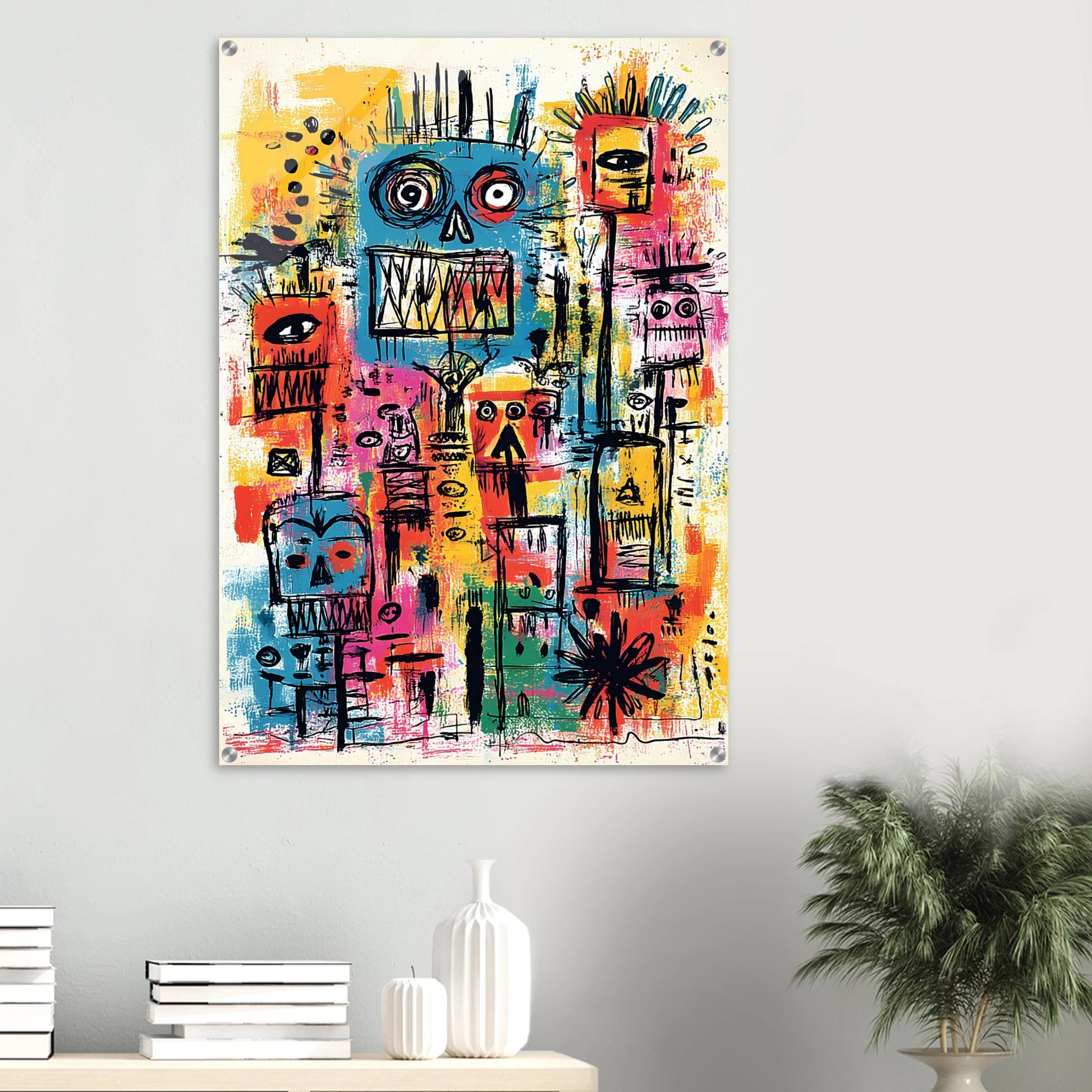 Totem des Esprits — tableau plexiglas — vue 6 — art mural STNCL