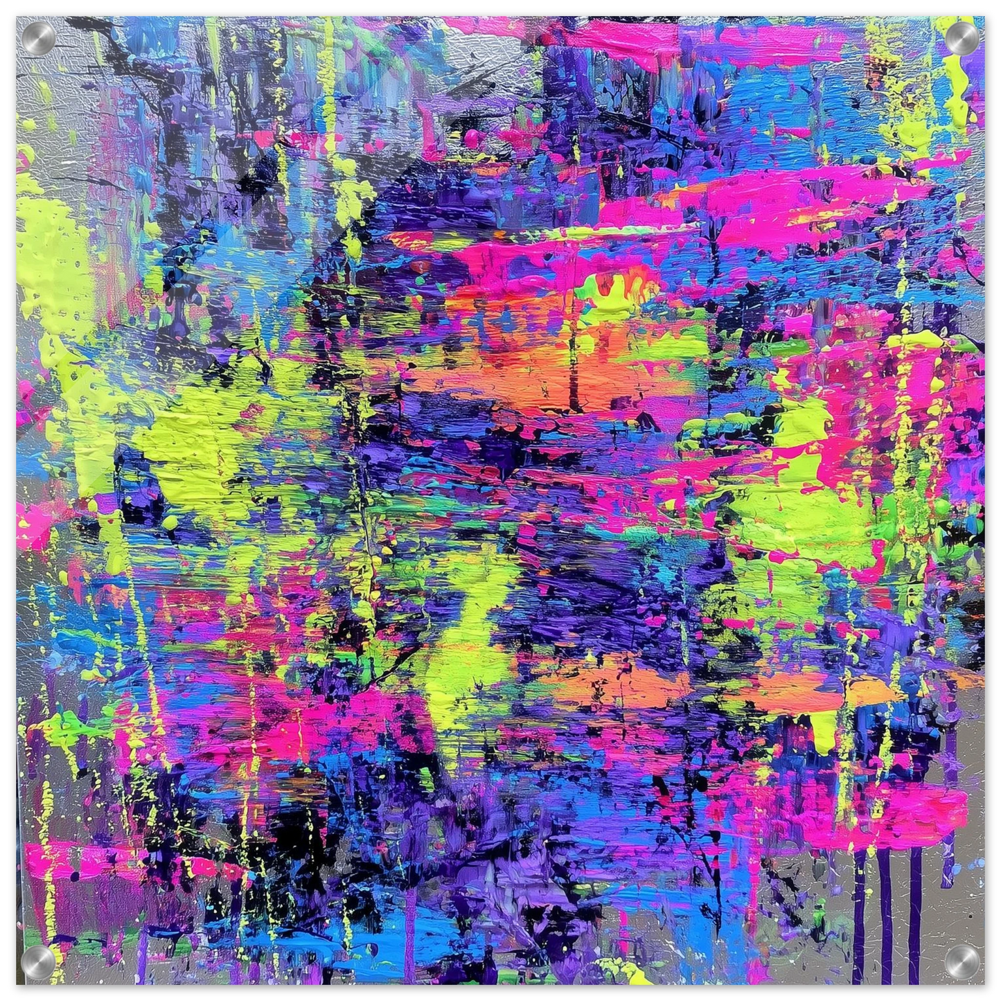 Éclats de Couleurs Mêlées — tableau plexiglas — art mural STNCL