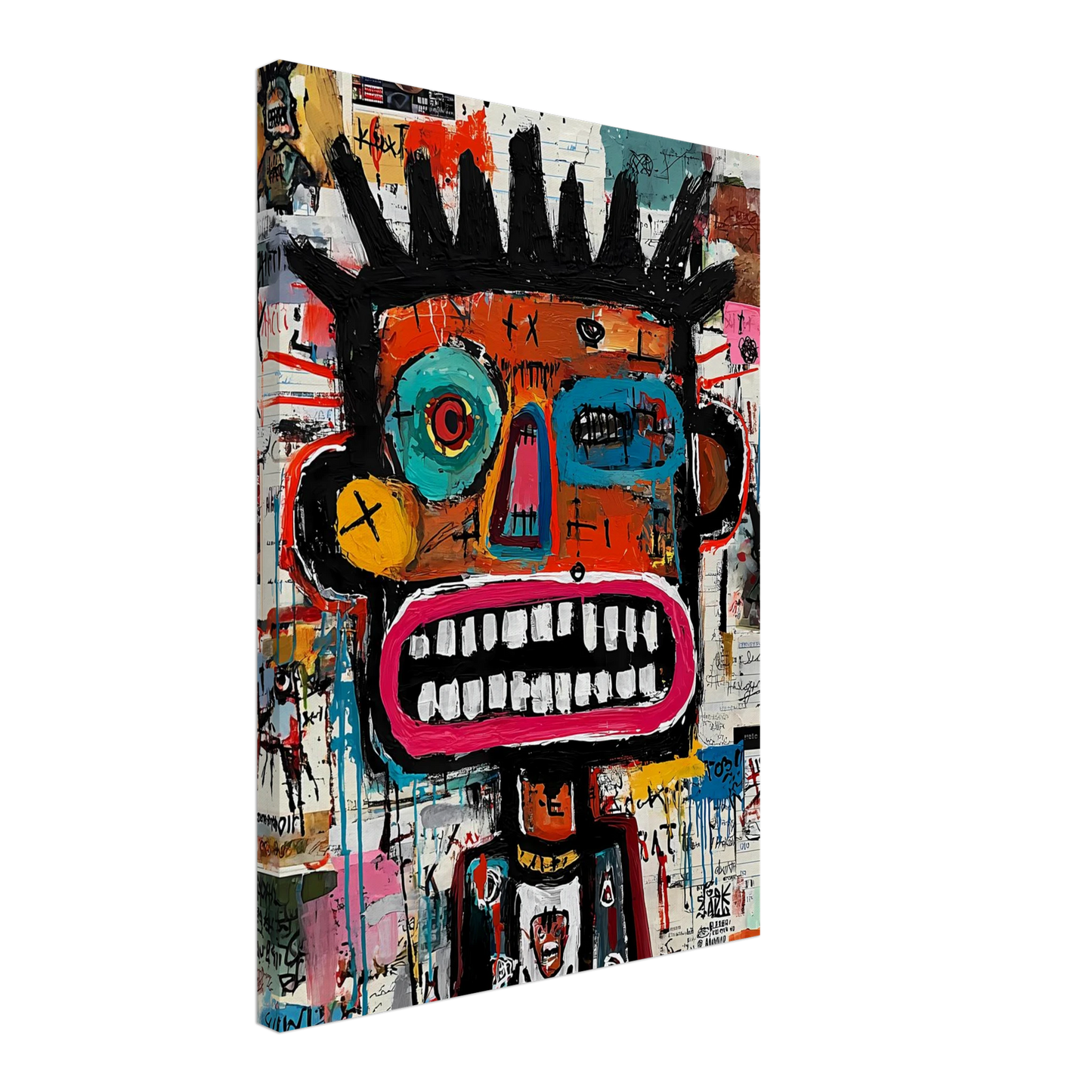 Roi de Papier — tableau sur toile — vue 3 — art mural STNCL