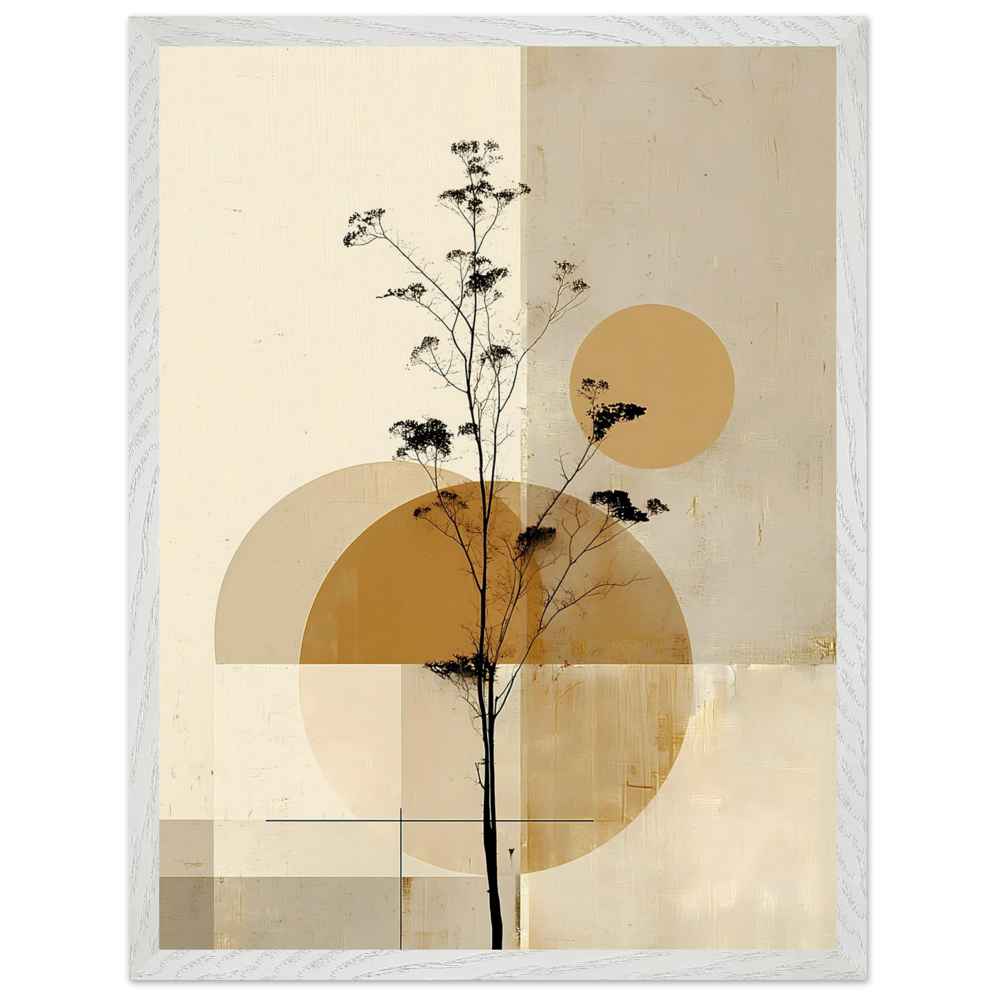 Silhouette au Clair de Lune — tableau encadré bois — vue 8 — art mural STNCL