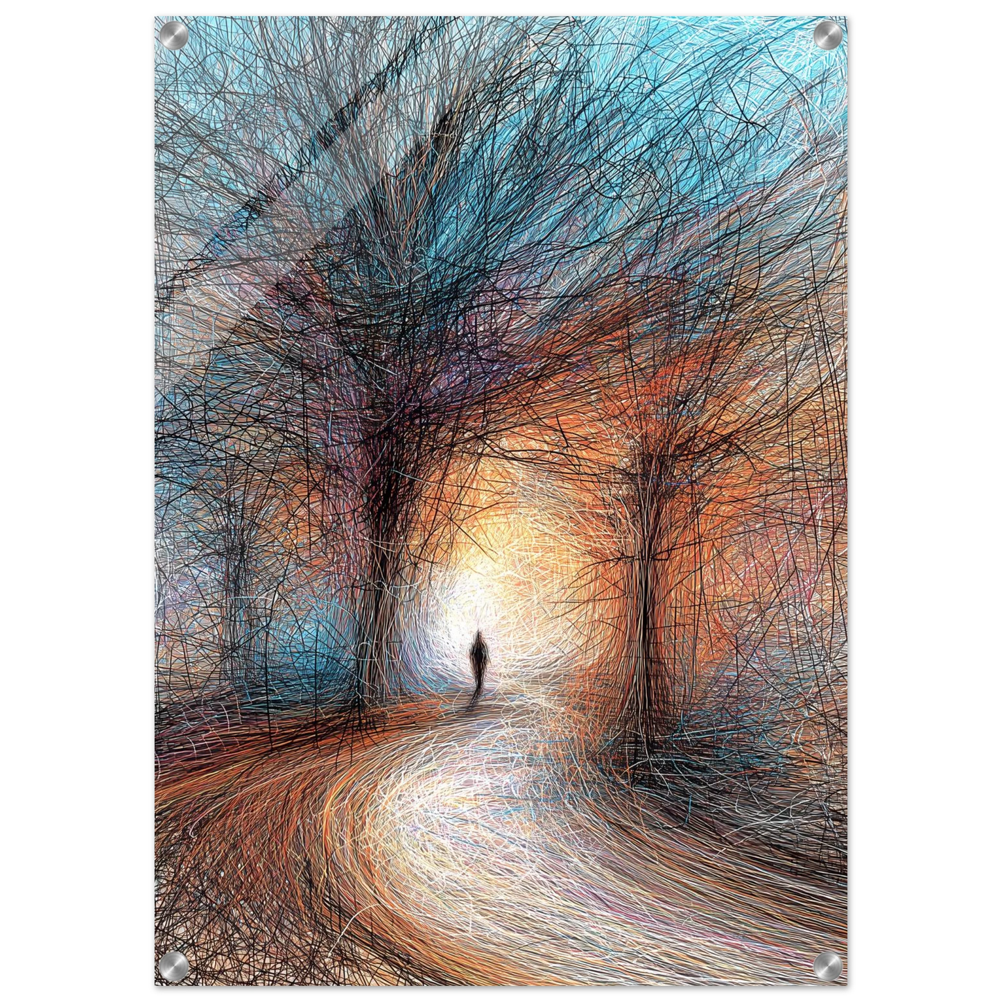 Vers la Clarté — tableau plexiglas — vue 2 — art mural STNCL