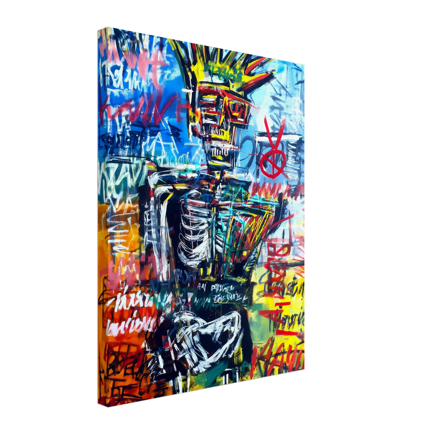 Roi Squelette — tableau sur toile — vue 5 — art mural STNCL
