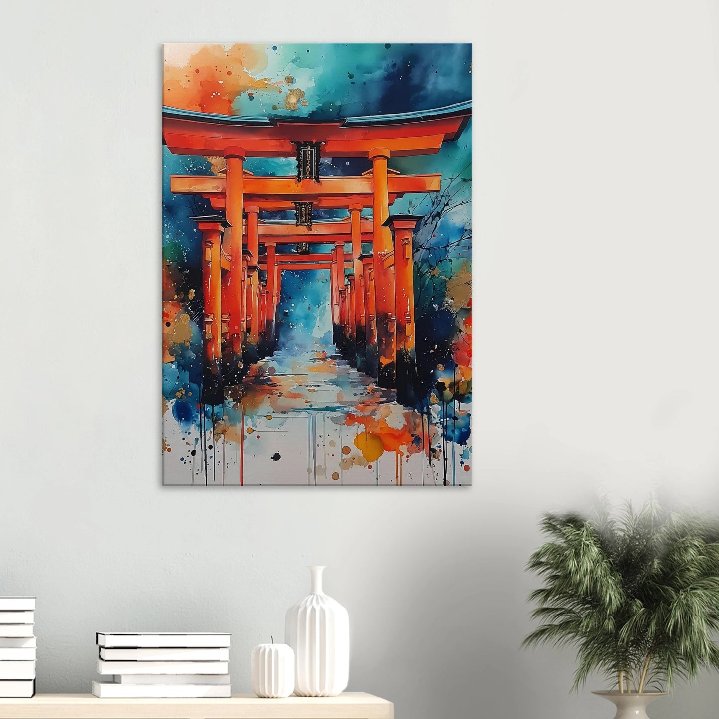 Le Sentier des Mille Portes — tableau sur toile — vue 6 — art mural STNCL