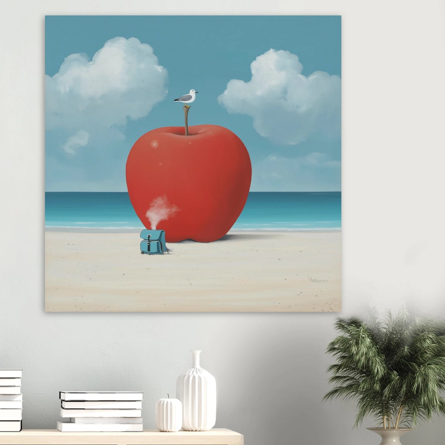 La Pomme et la Mouette — affiche d'art — vue 6 — art mural STNCL