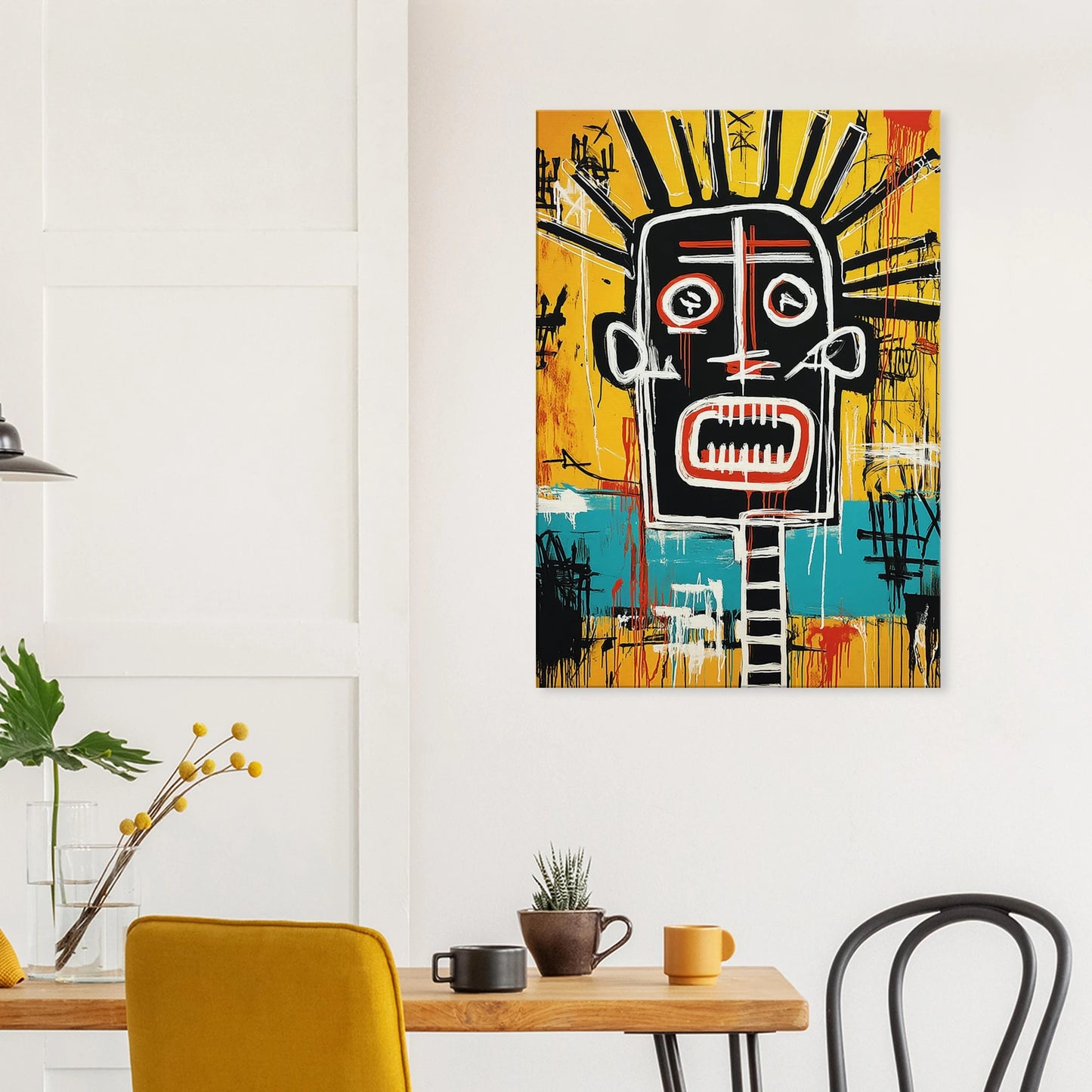 Tête Solaire — tableau sur toile — vue 8 — art mural STNCL