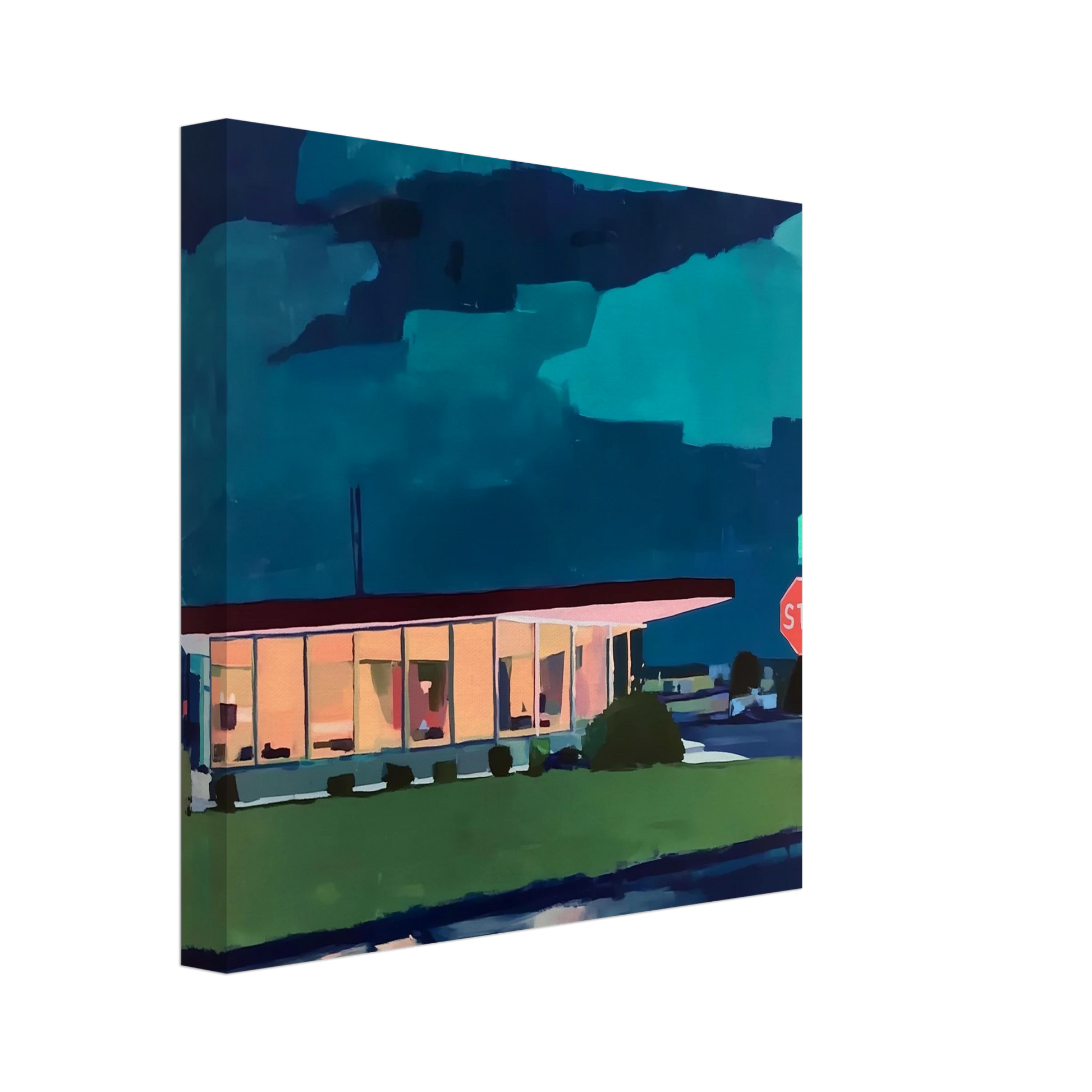 Lumière sur la Route — tableau sur toile — vue 2 — art mural STNCL